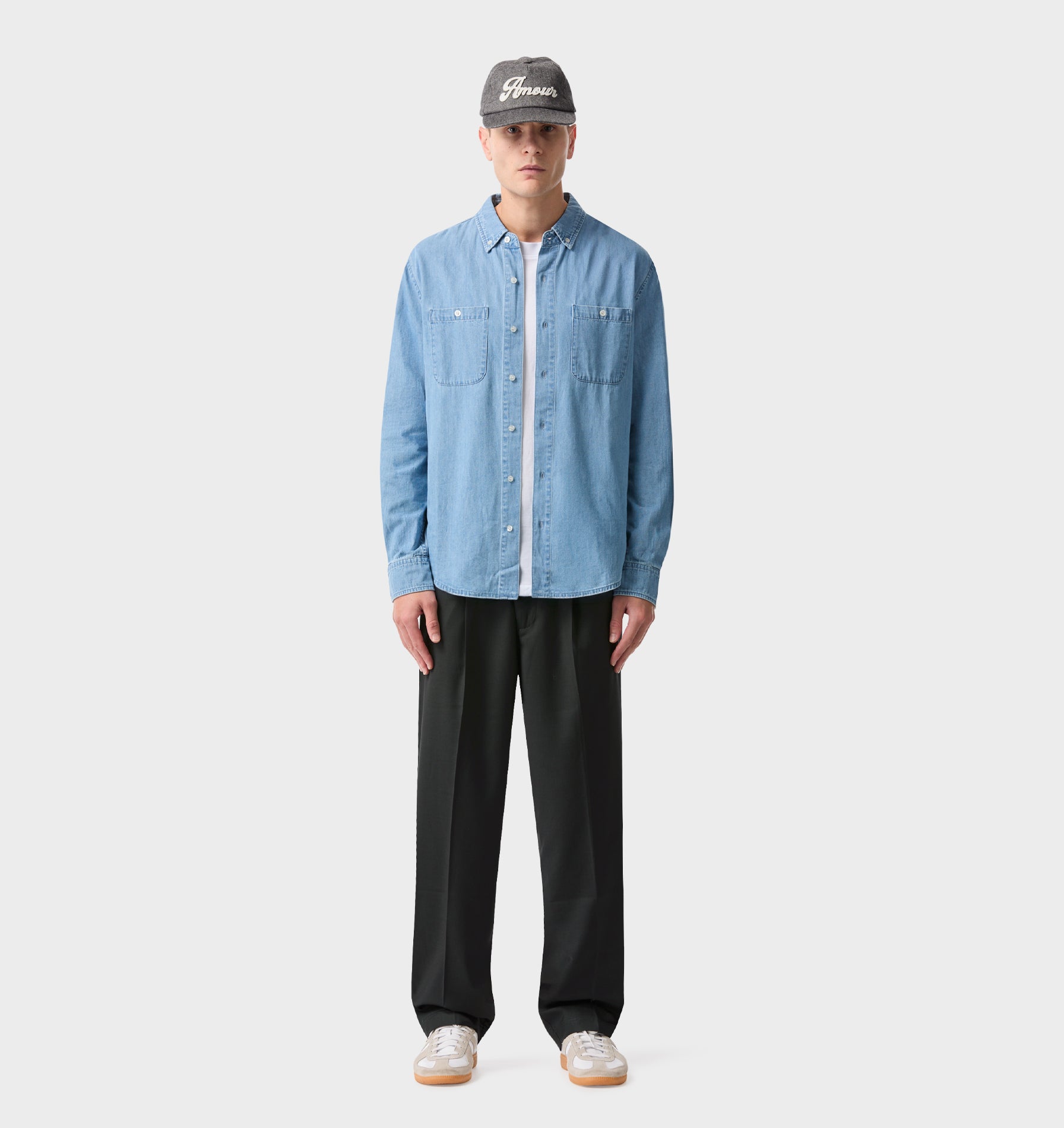 Denim LS Shirt - Vintage Blue