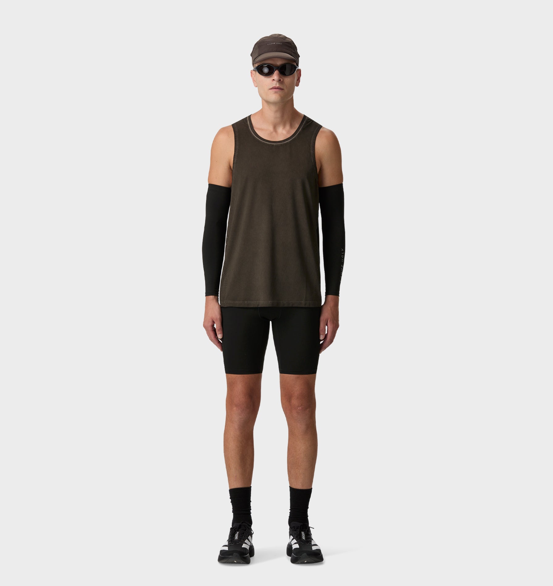 Leo Performance Lined Half Tight - Black