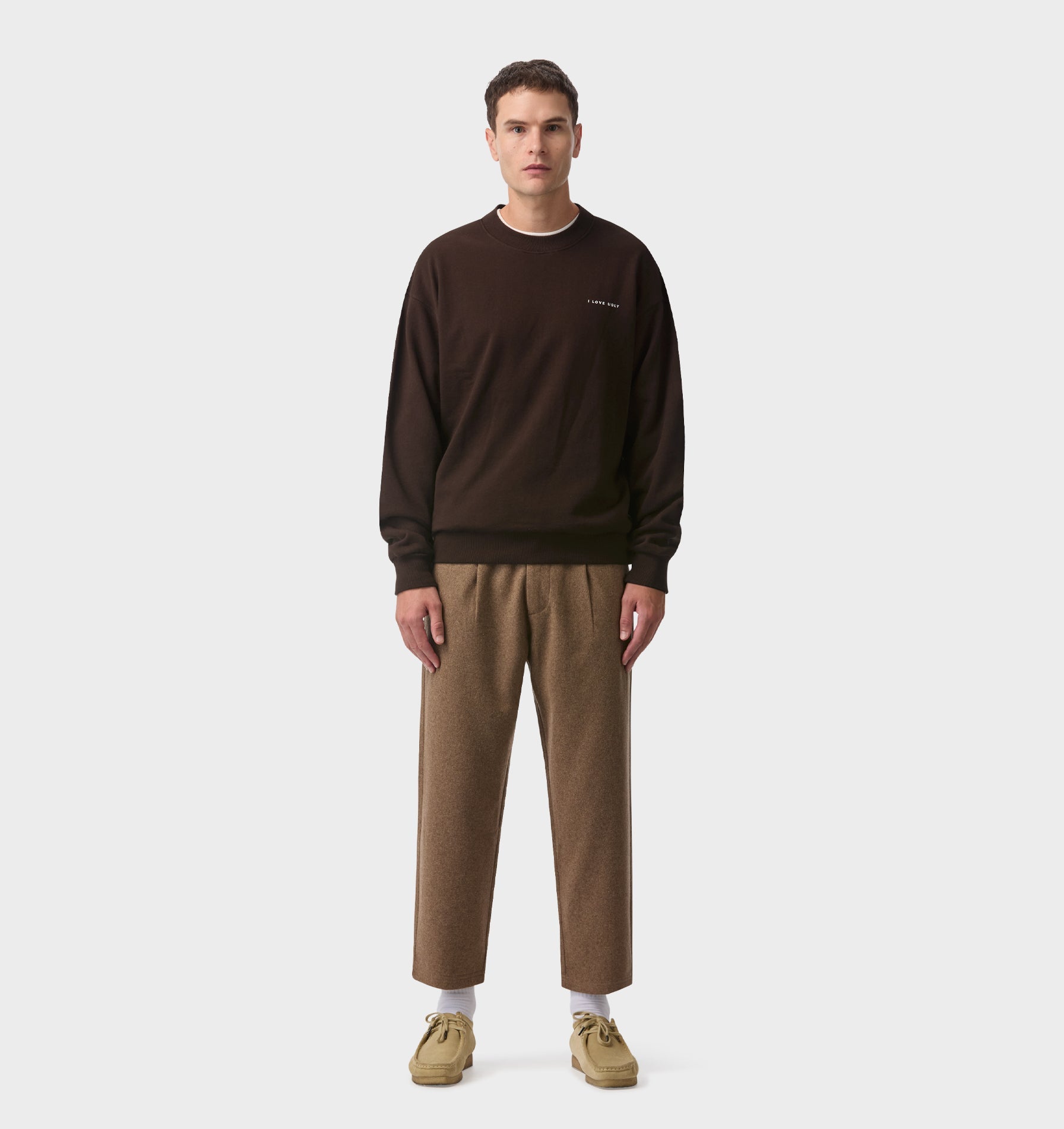 Oversized Crew - Coffee Bean