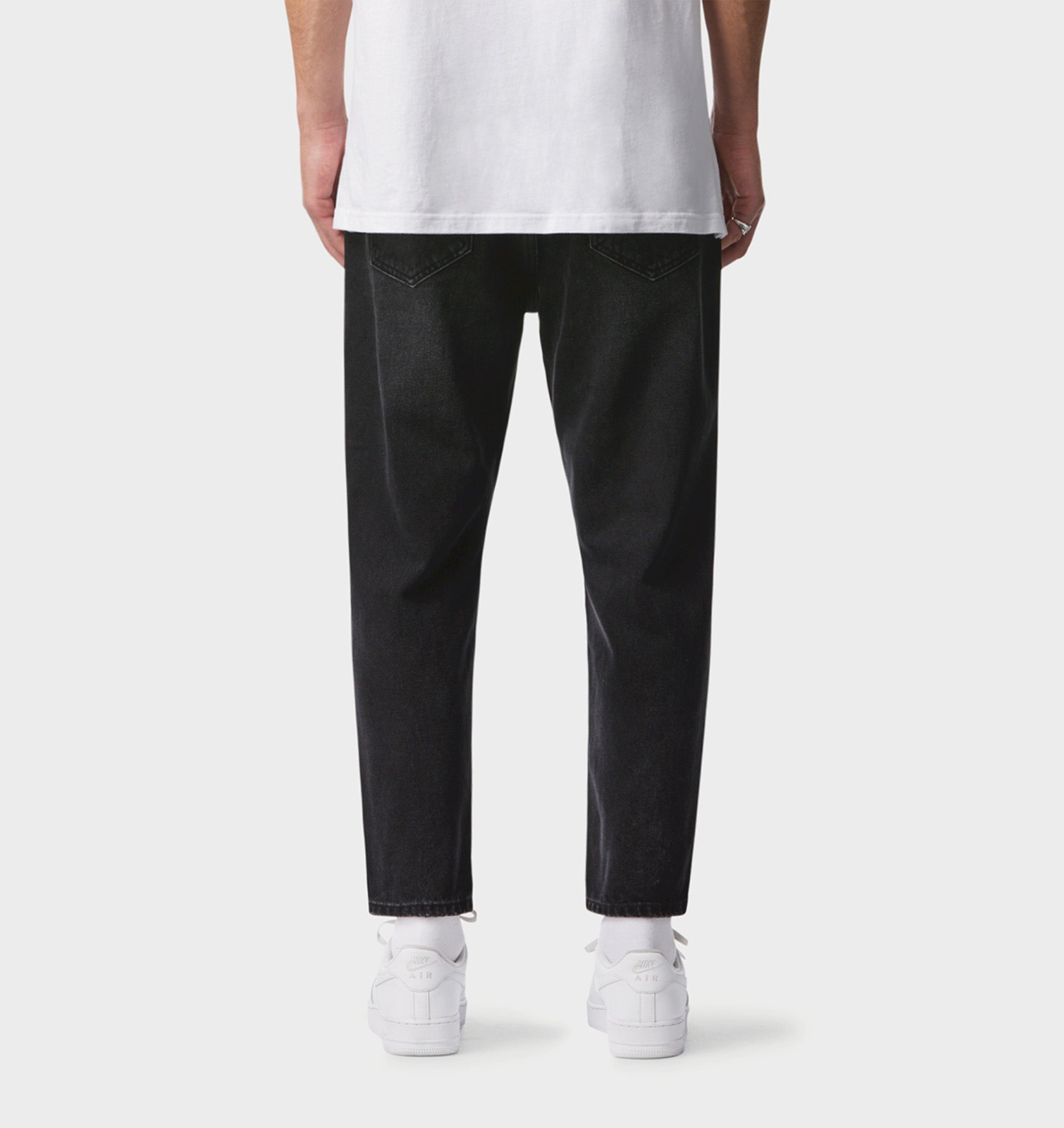 Cropped 90s Denim - Light Vintage Black