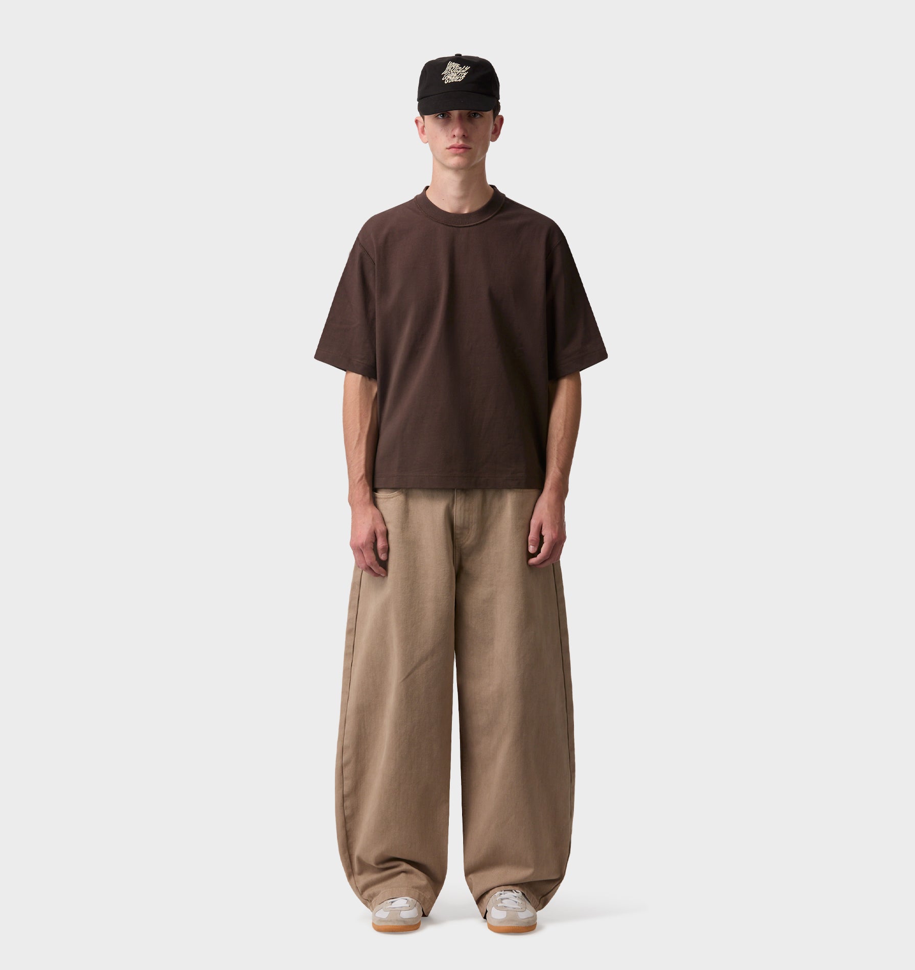 Crop Box Tee - Espresso