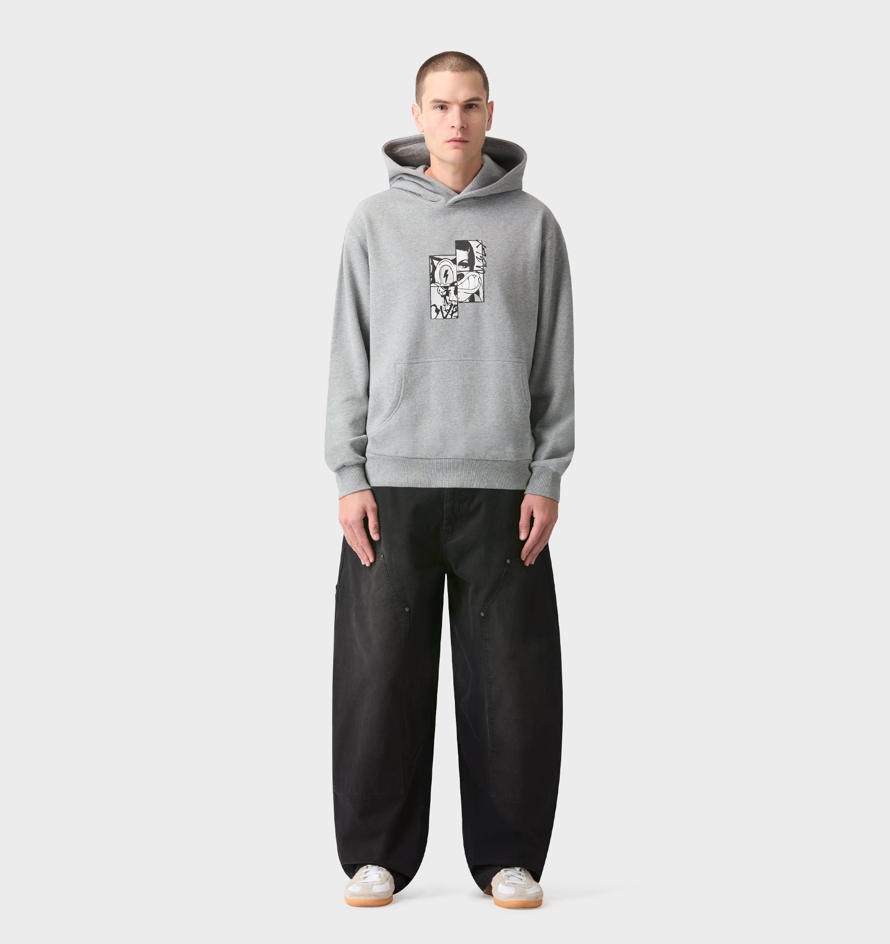 Dissected Uniform Hood - Grey Marle