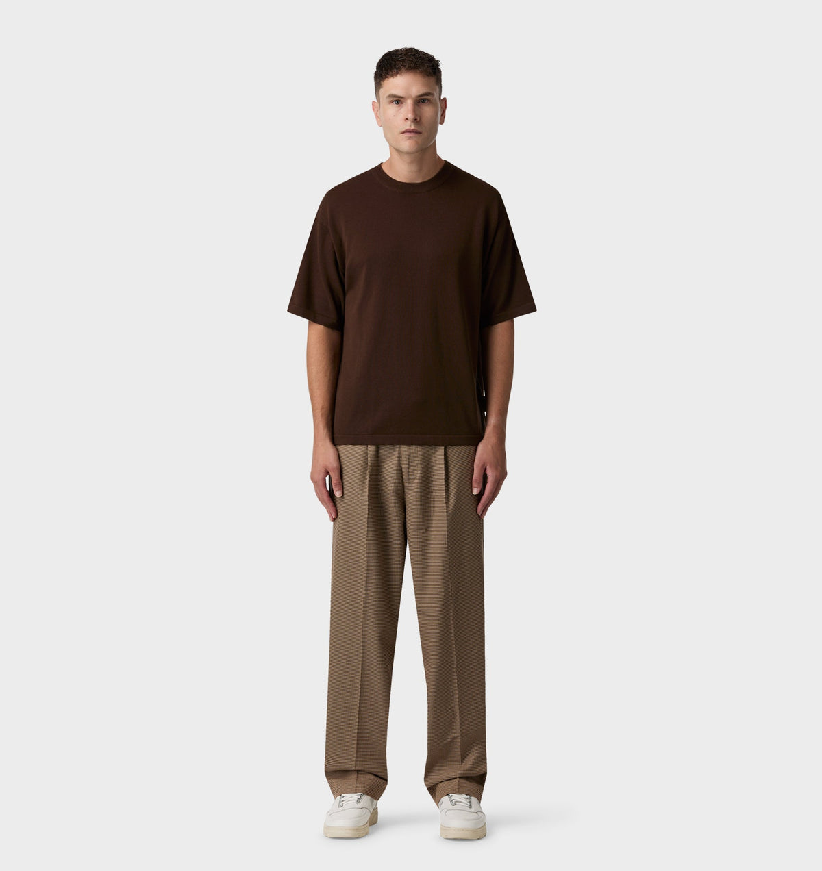 Knit Tee - Brown