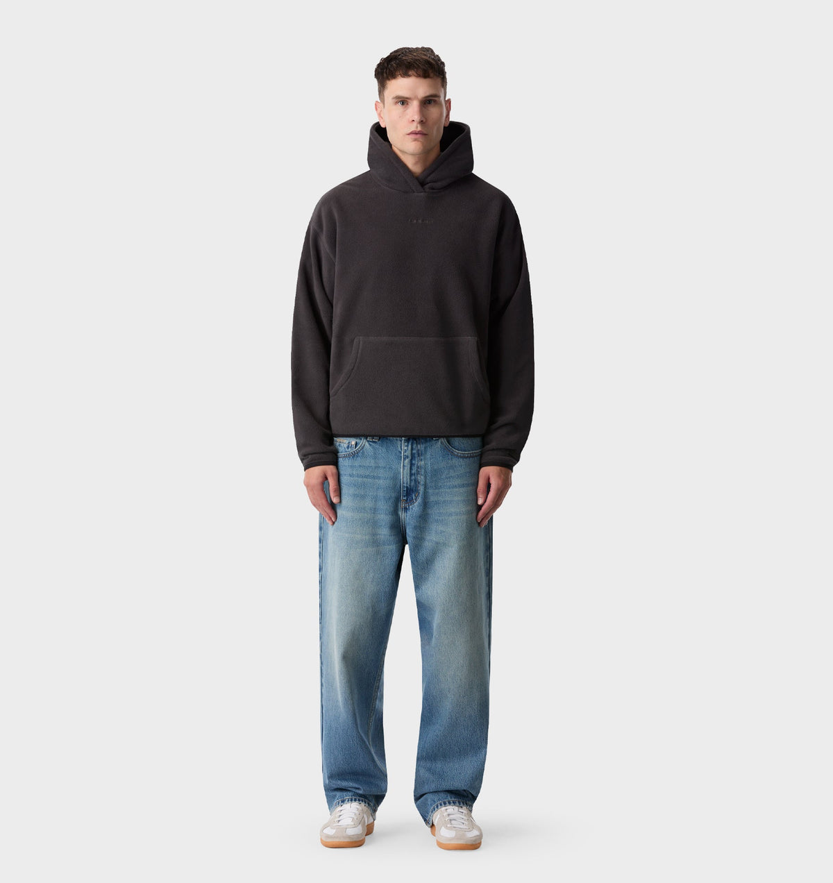 Polar Fleece Hood - Charcoal