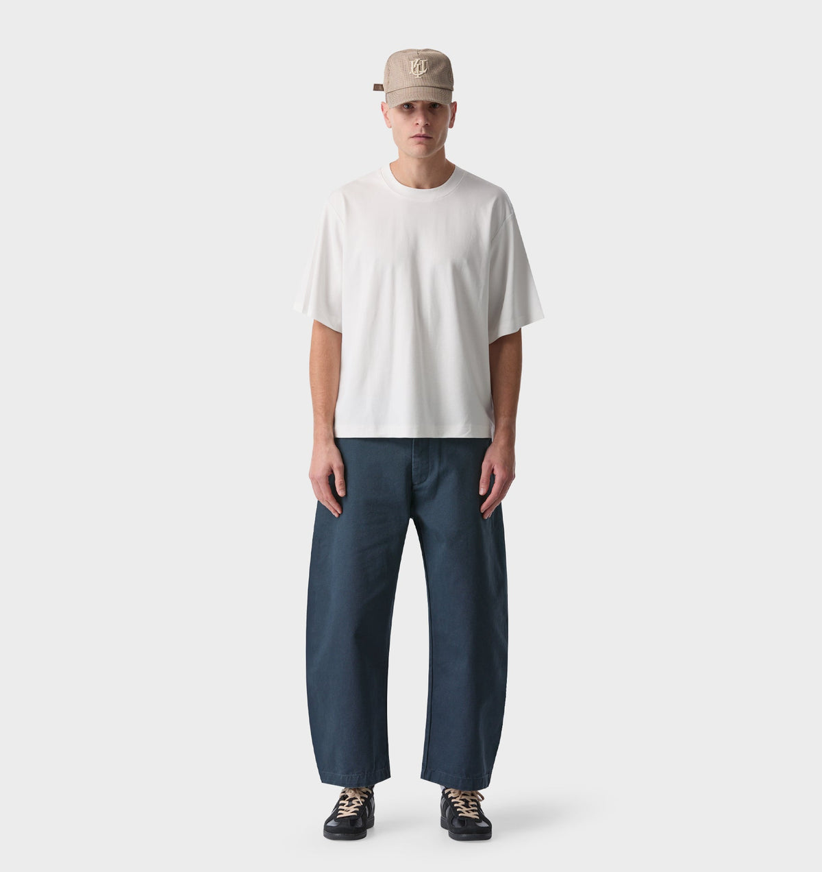 Barrel Leg Crop Pant - Indigo