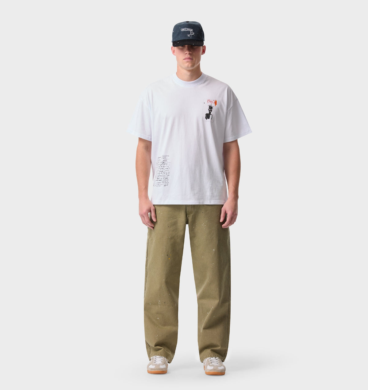 Basquiat Scribble Box Tee 2.0 - White