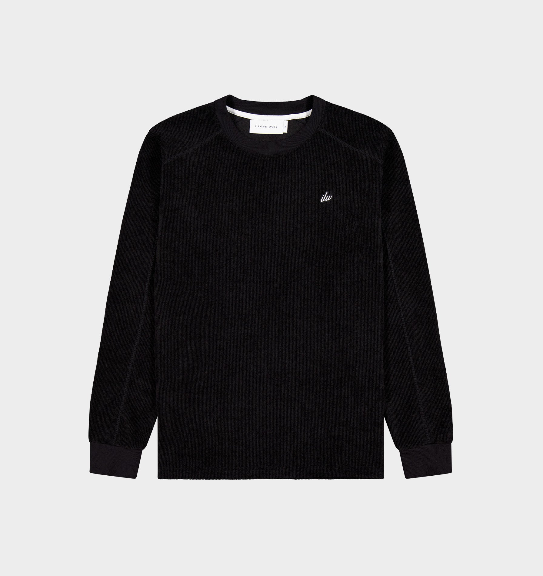Textured LS Tee - Black
