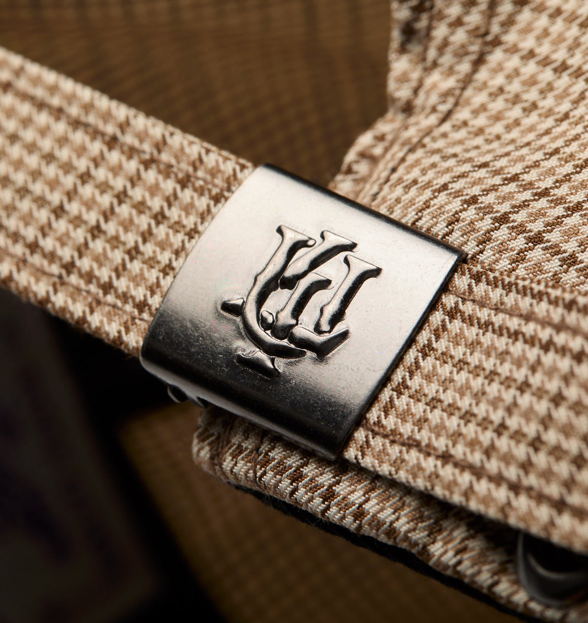 Lennox Monogram Cap - Beige Check