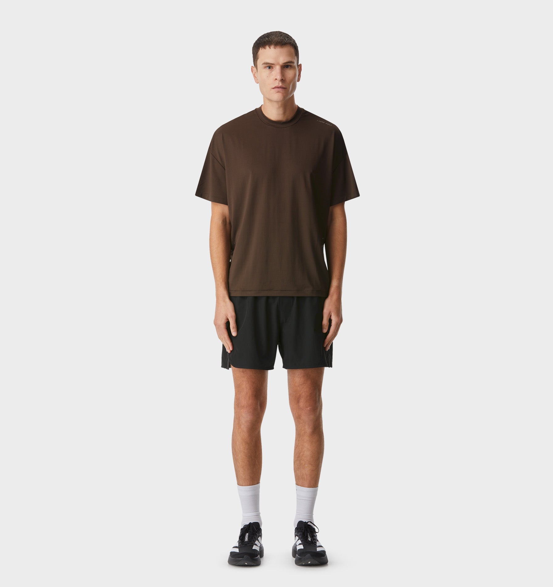 Active Lewi Cropped Tee - Espresso
