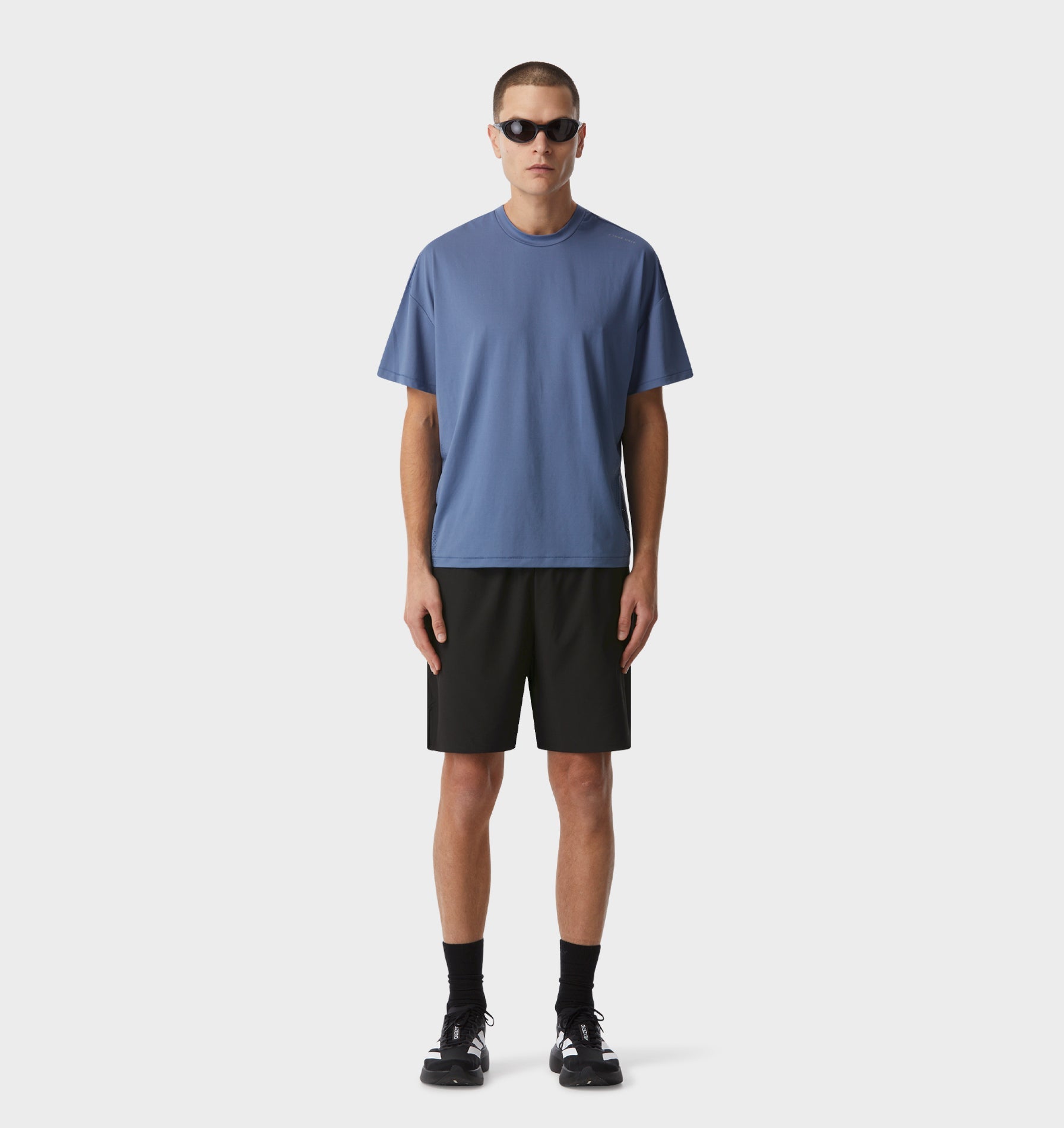 Active Crop Tee - Dusk Blue