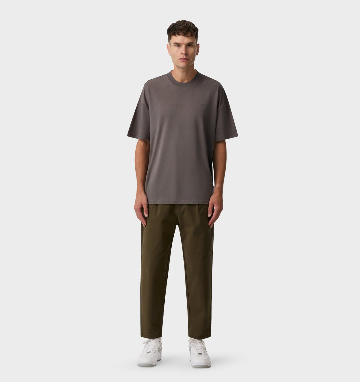 Interlock Box Tee 2.0 - Cobblestone