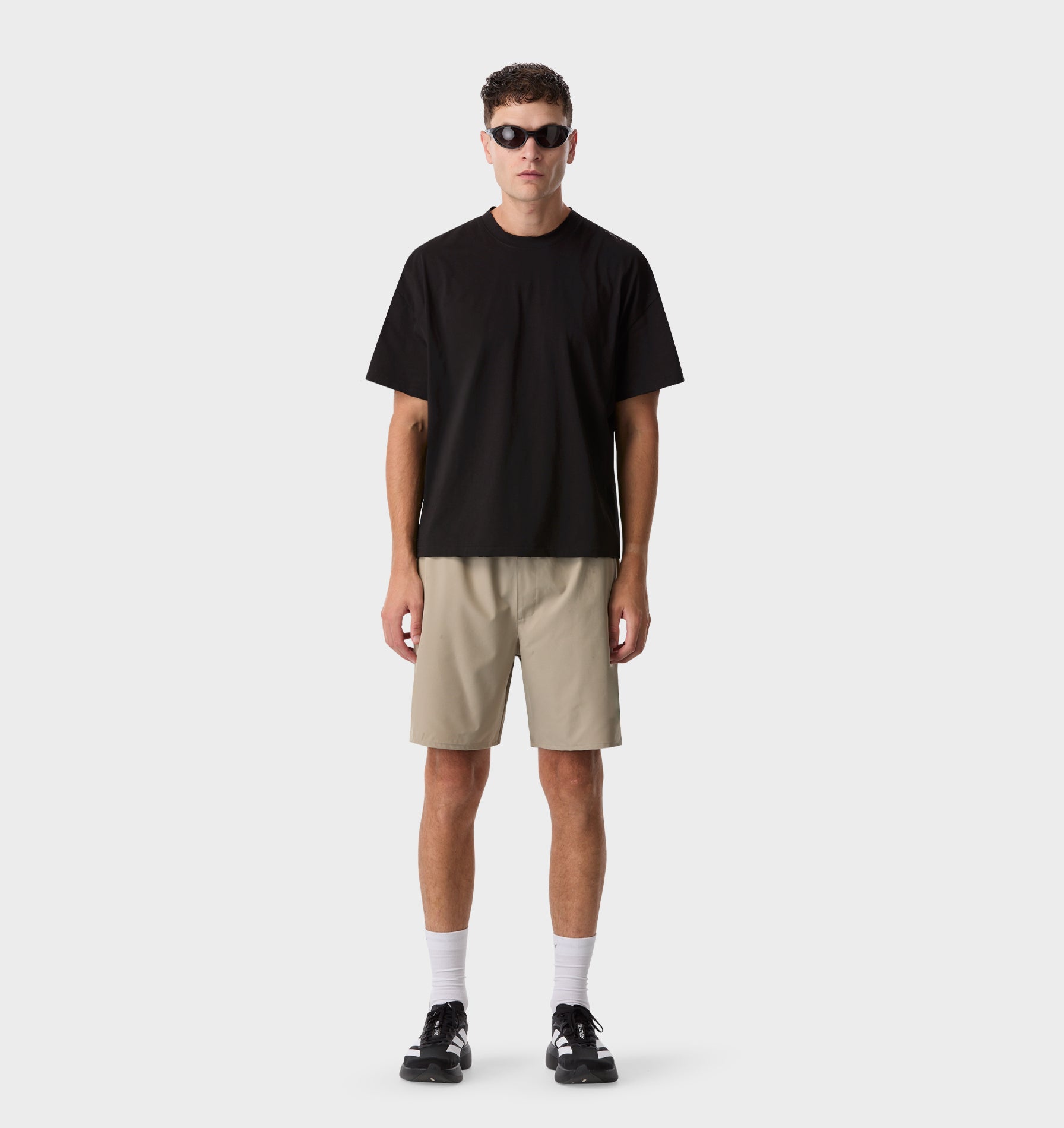 Cotton Active Crop Tee - Black