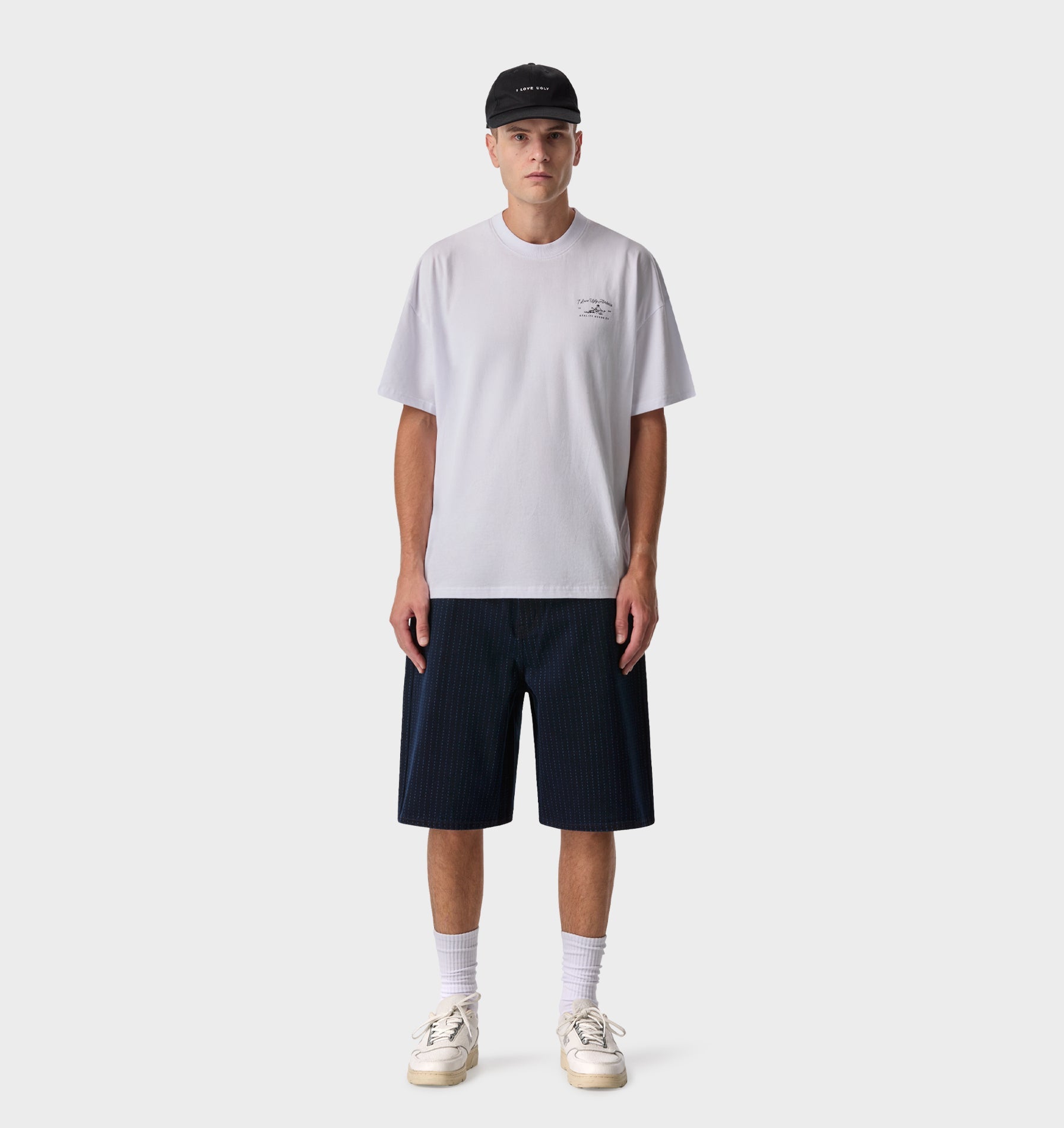 Wyatt Denim Short - Pinstripe