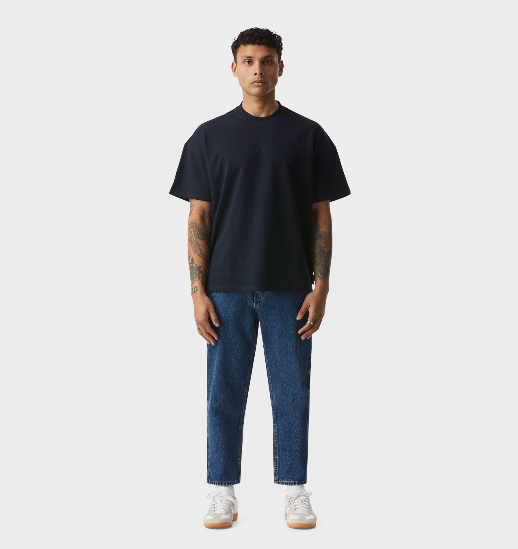 Cropped 90s Denim - True Blue