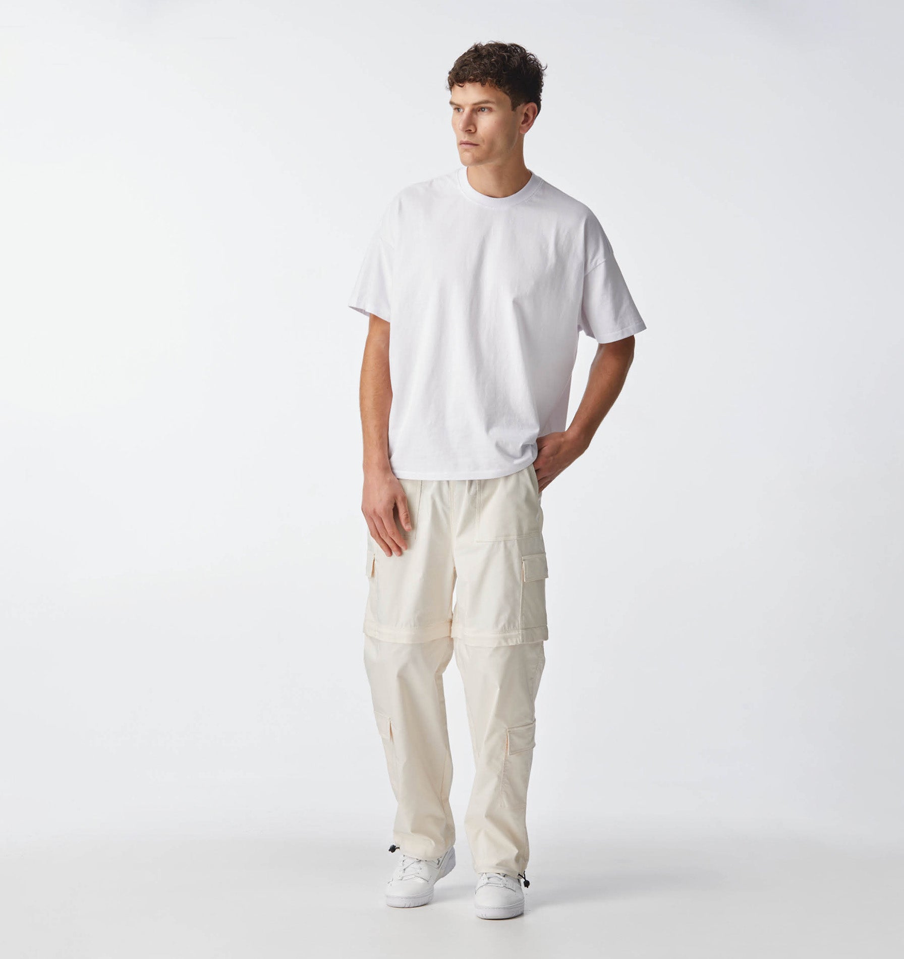Reggie Convertible Cargo Pant - Off White