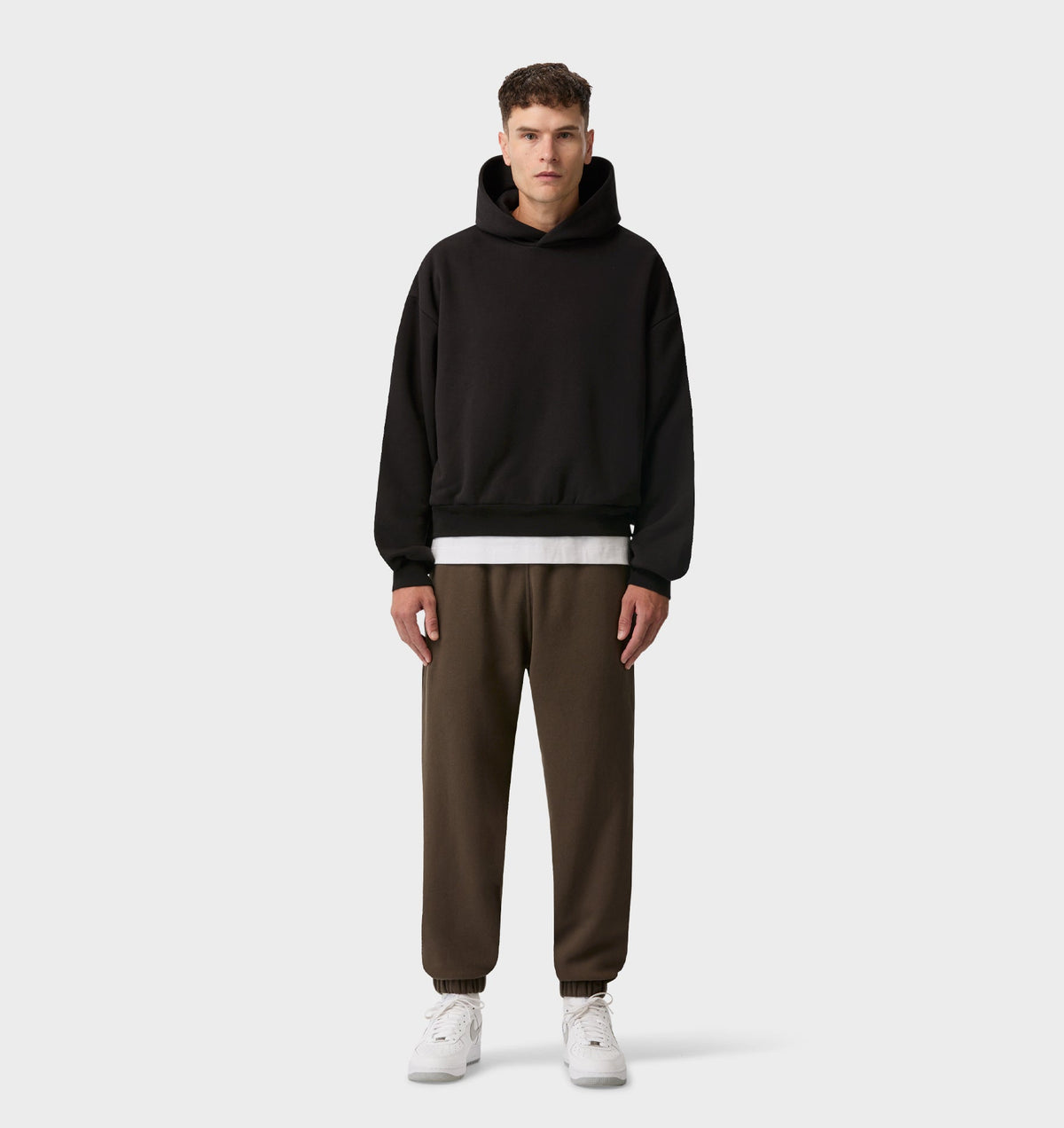 Heavy Crop Box Hood - Black