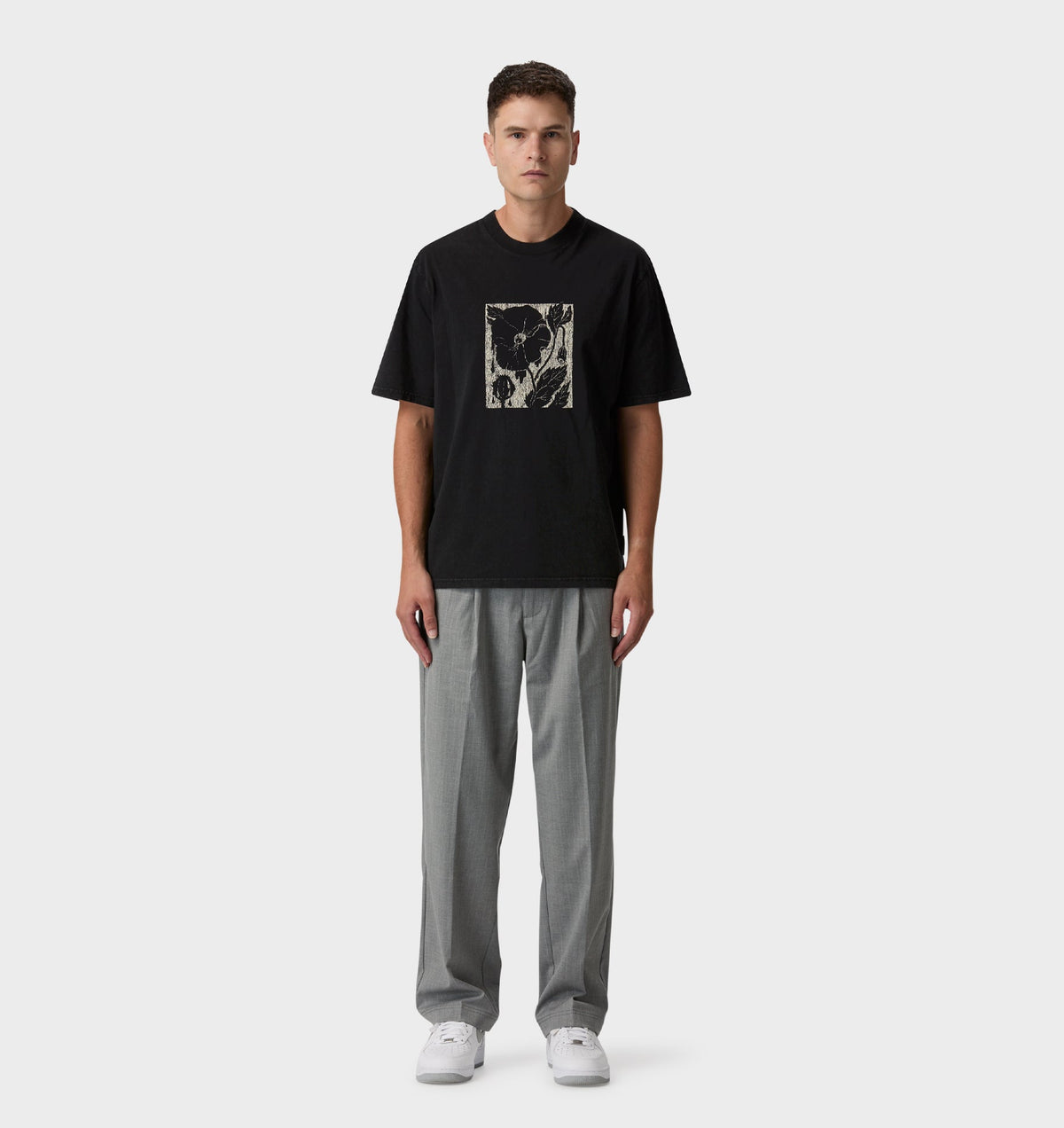 Weeping Bloom Uniform Tee - Vintage Black