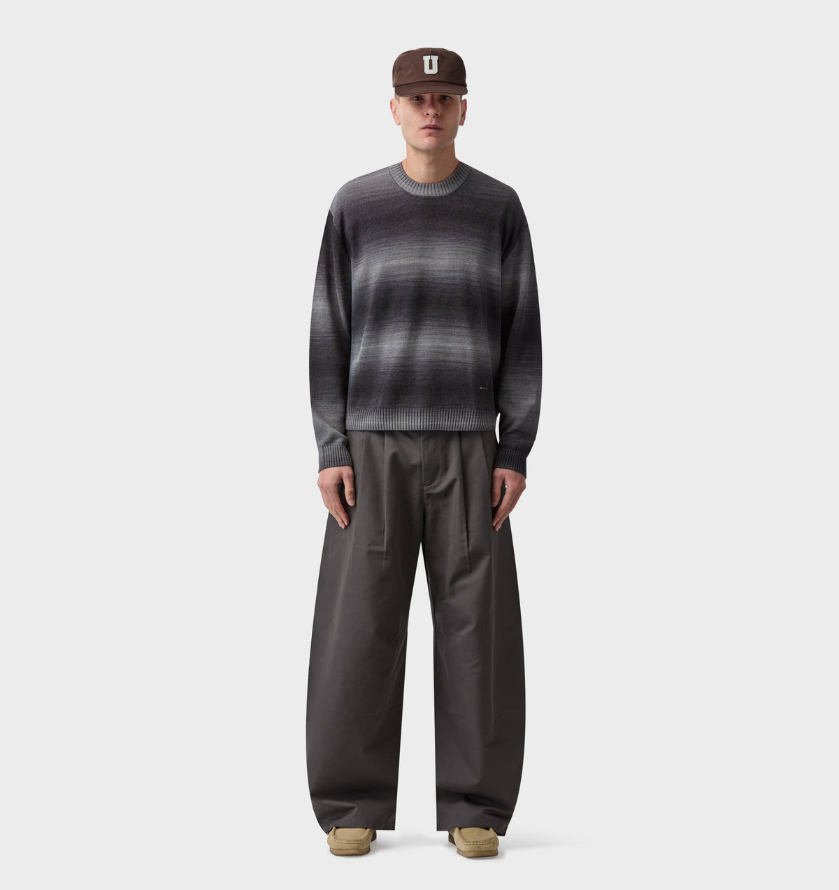 Balloon Pleat Pant - Charcoal Grey