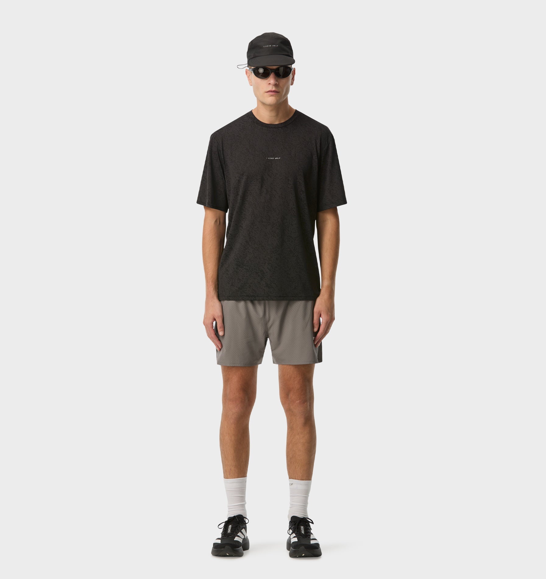 Active 4.5 Inch Laser Run Short - Cobblestone