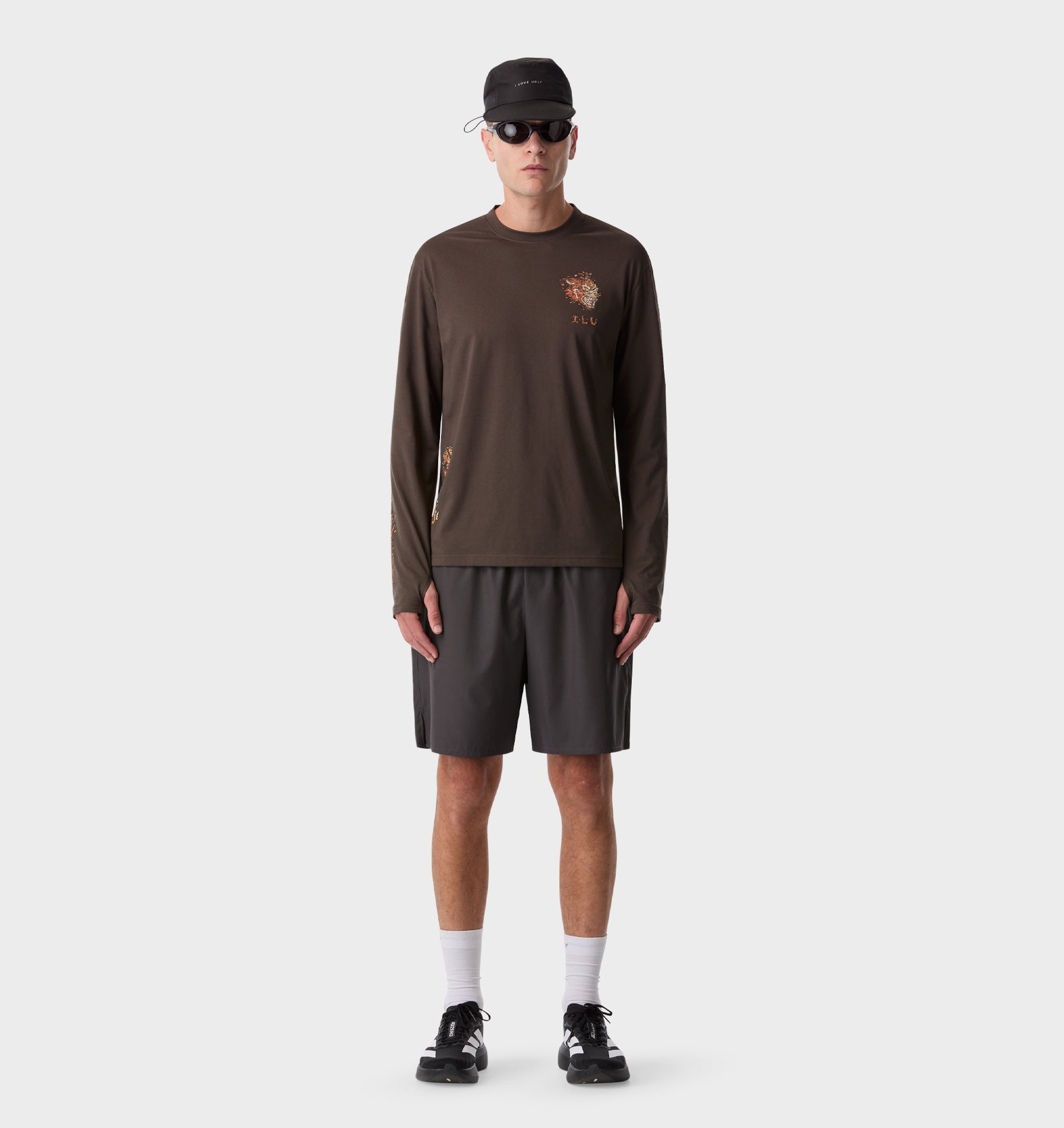 Firebird Active LS Top - Washed Espresso