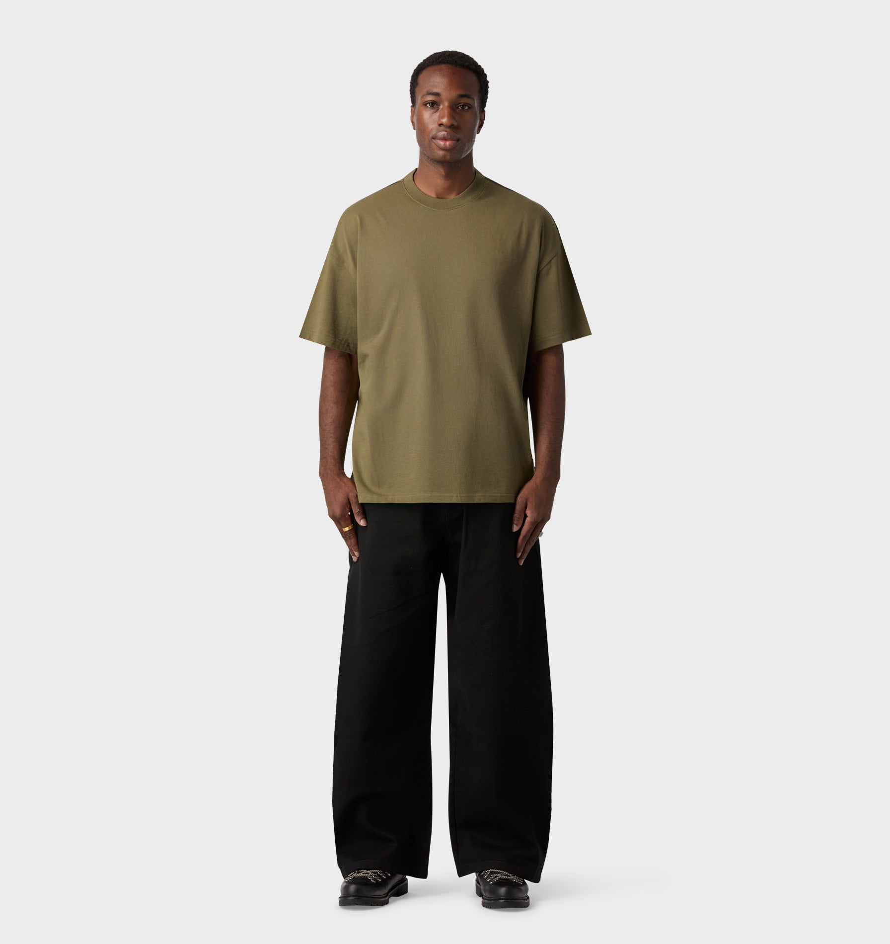Box Tee 2.0 - Lichen Green
