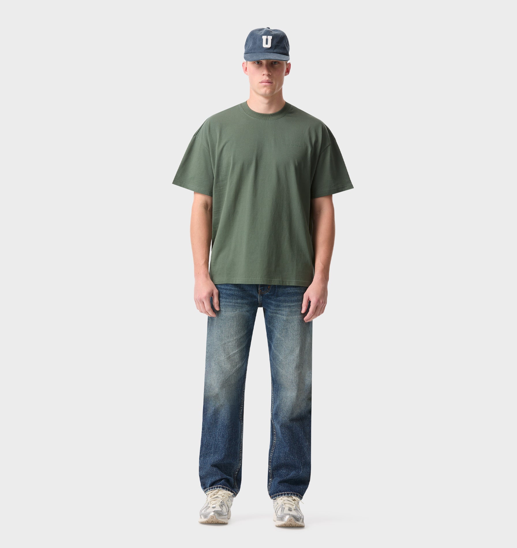 Box Tee 2.0 - Smokey Green
