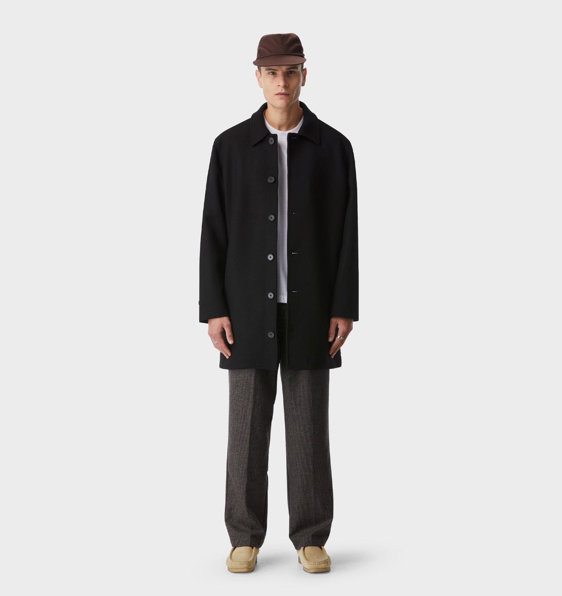 Carson Wool Coat - Black