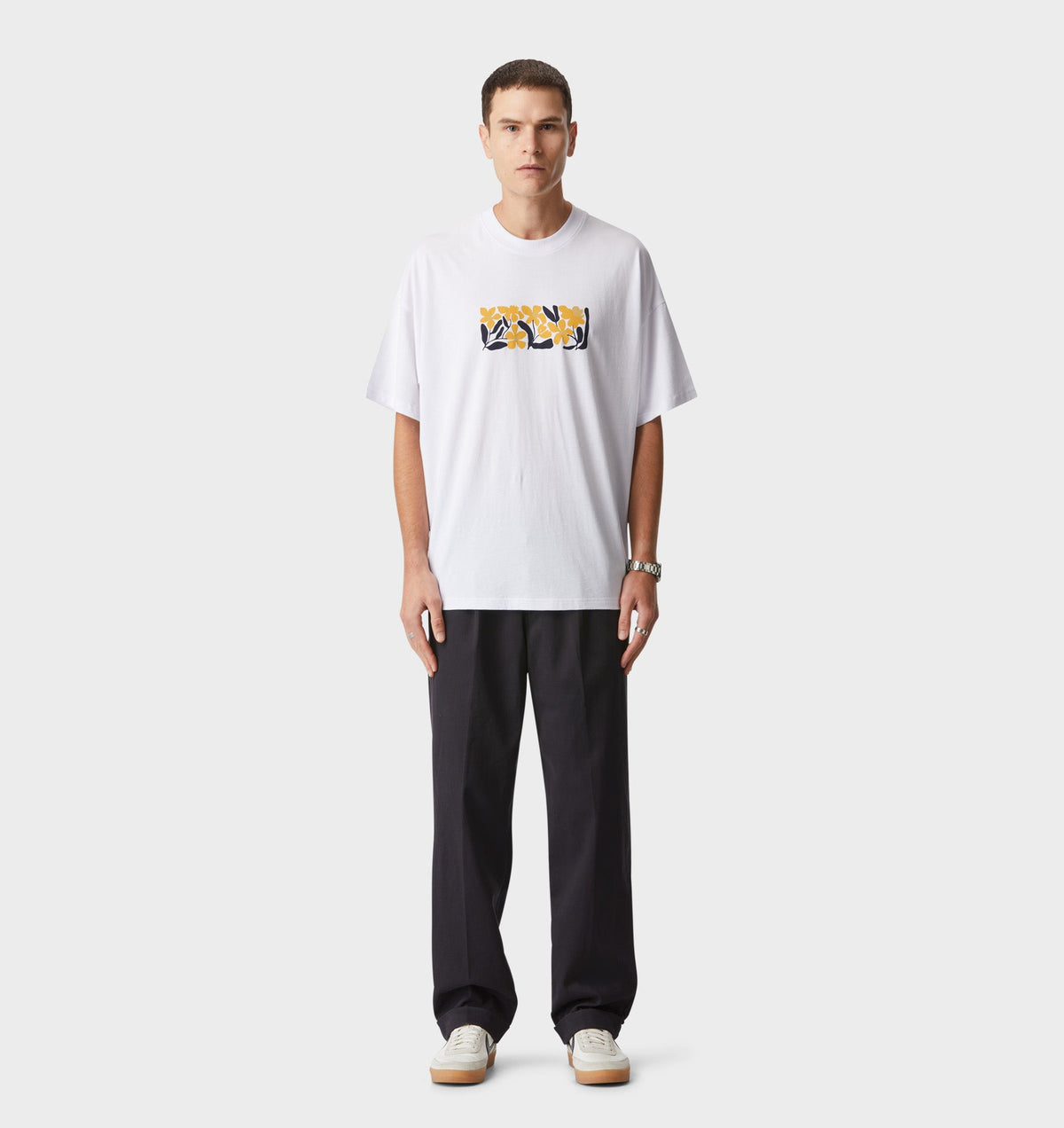 In Bloom Box Tee - White