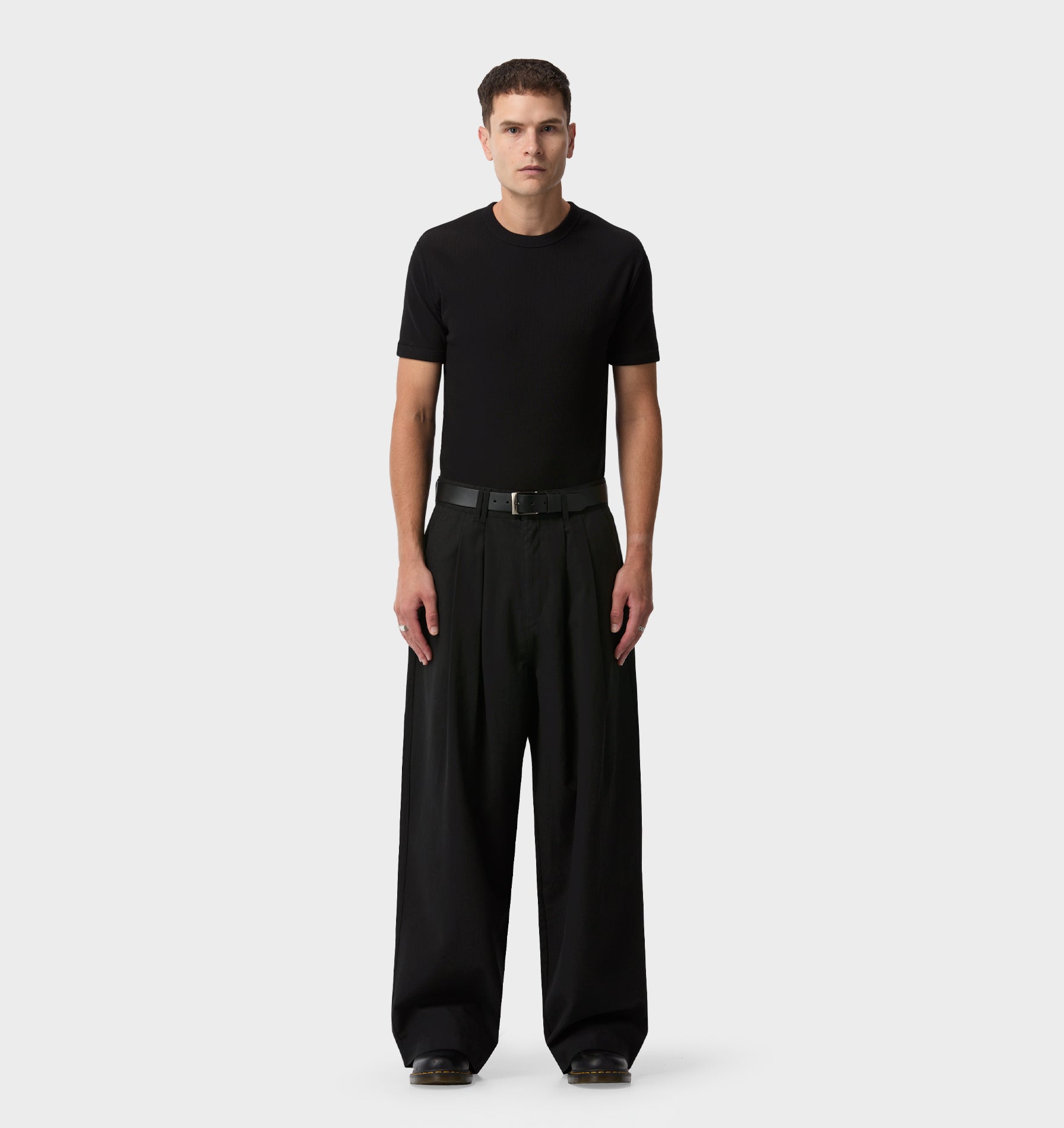 Otto Pleated Pant - Black