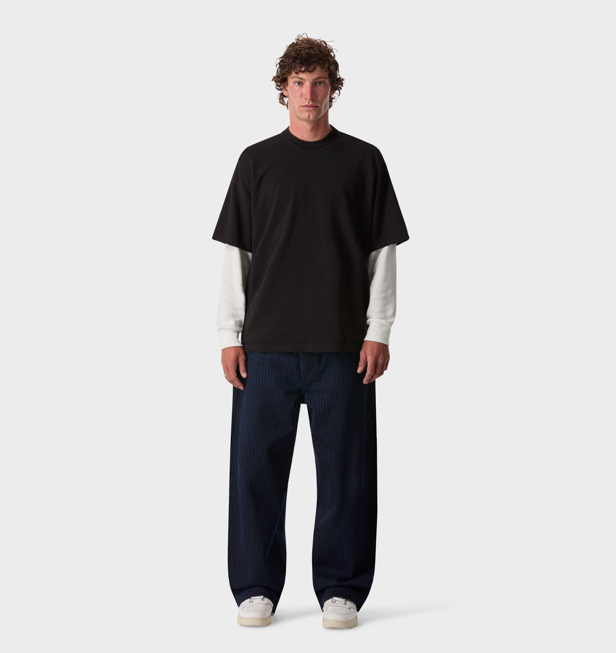 Raw Hem Heavy Box Tee 2.0 - Black