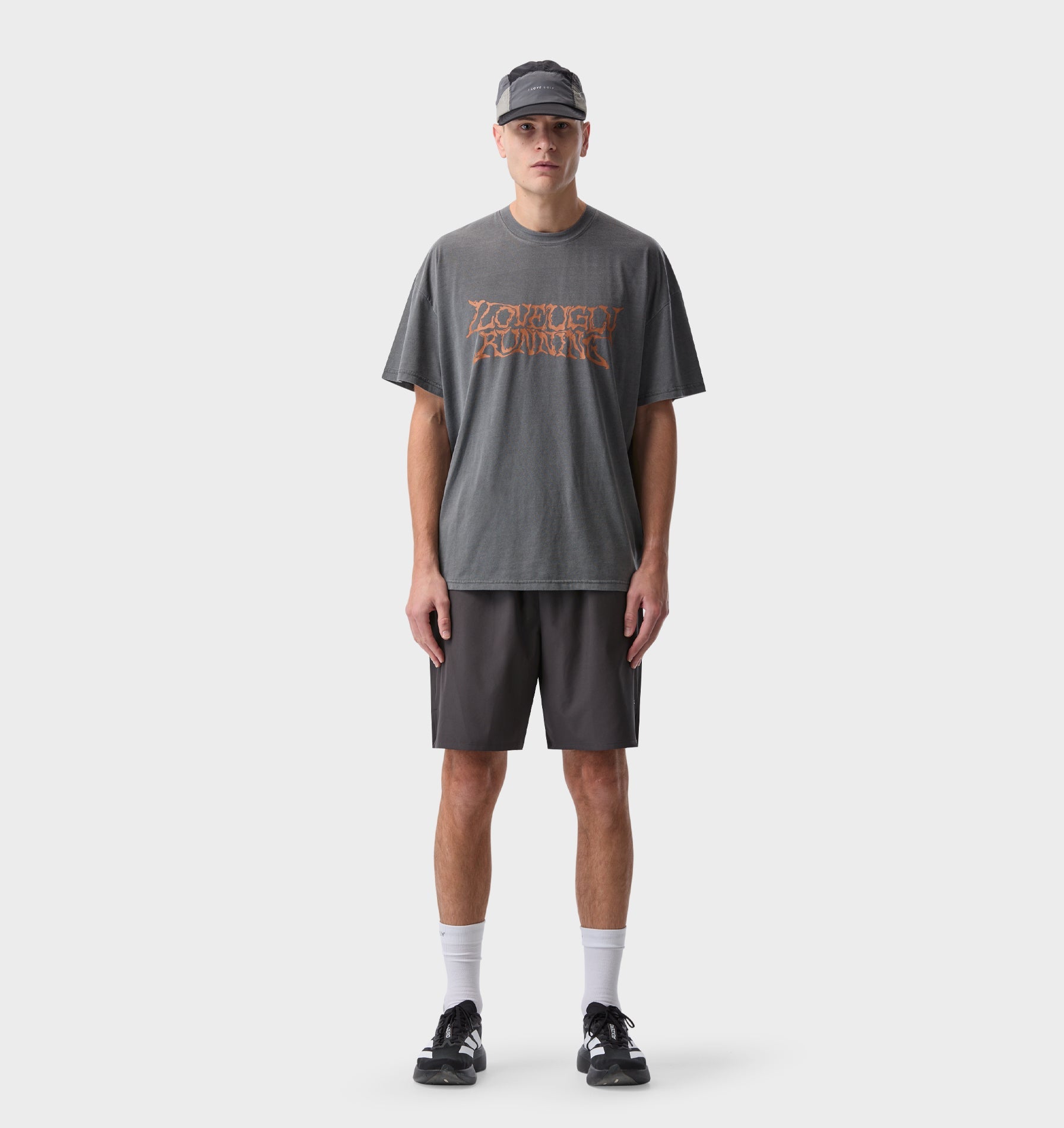 Liquified Active Cotton Box Tee - Washed Black