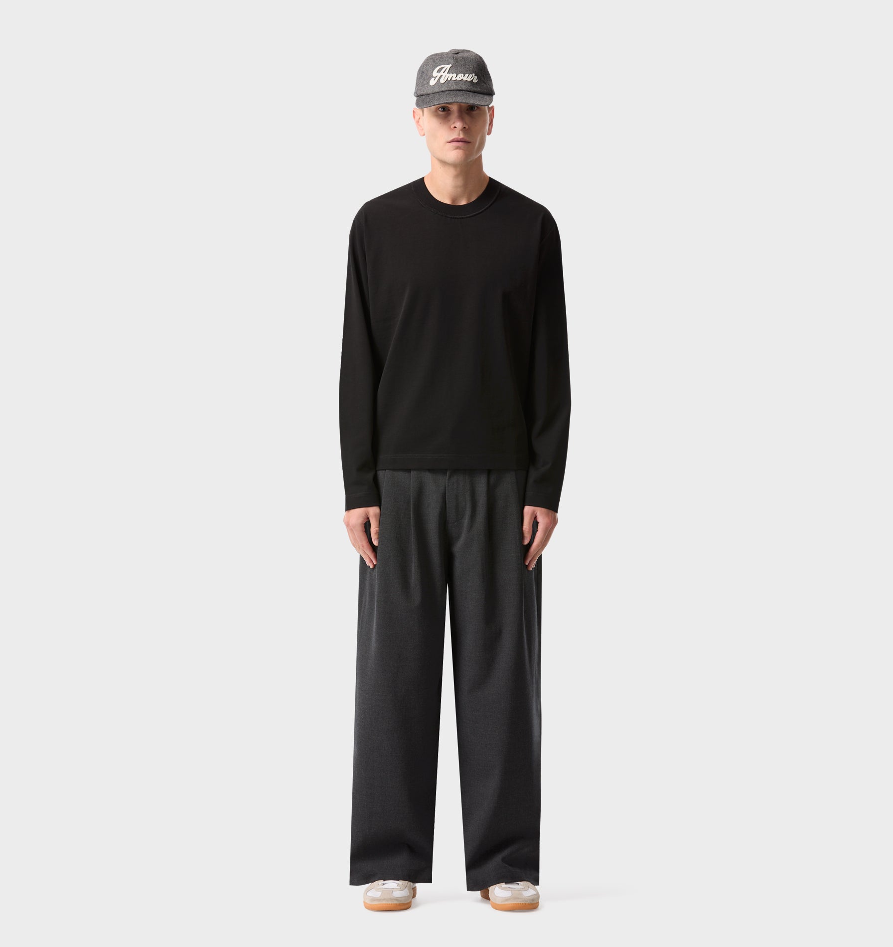 Crop Box LS Tee - Black
