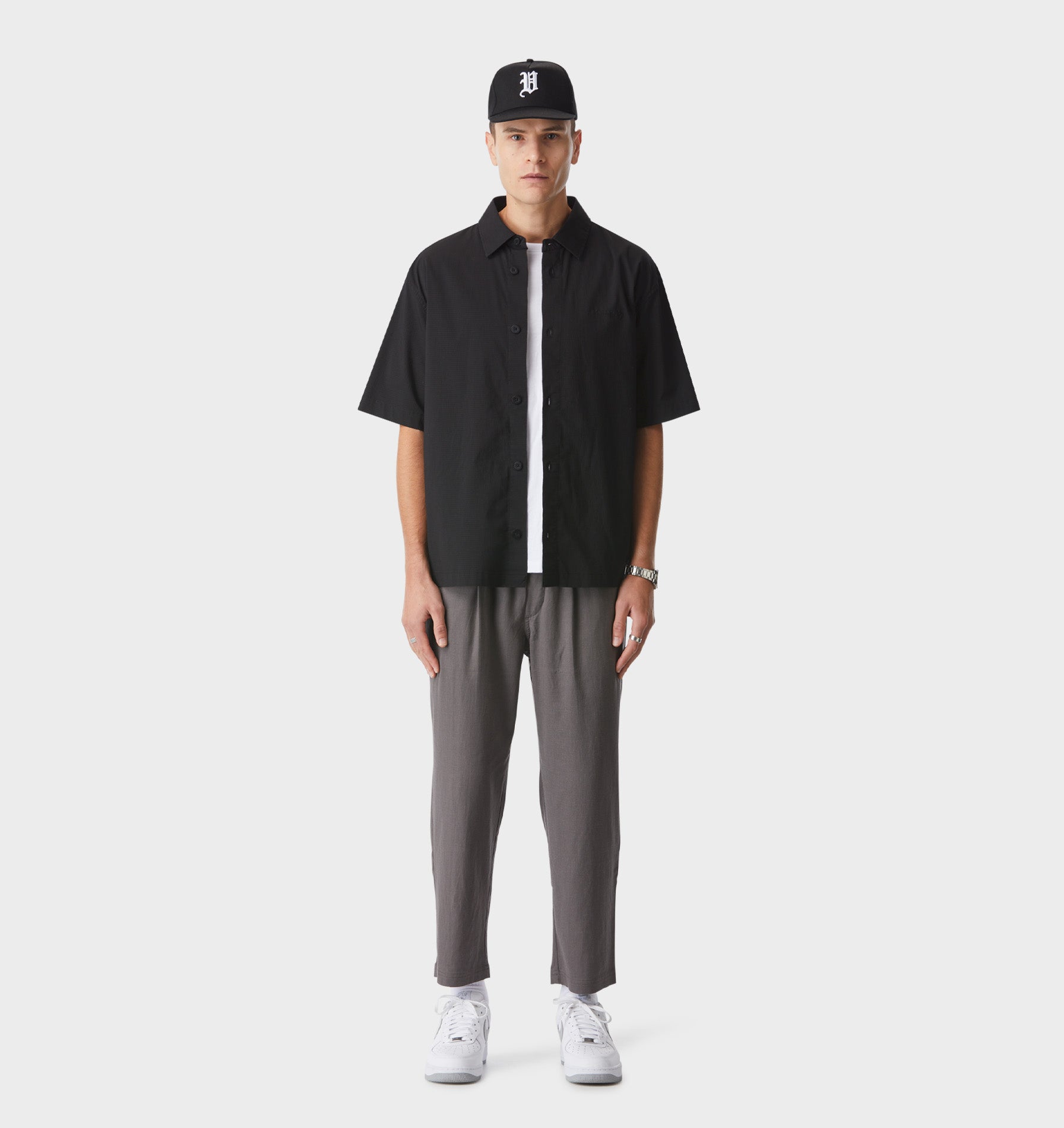 Dawson Boxy SS Shirt - Black