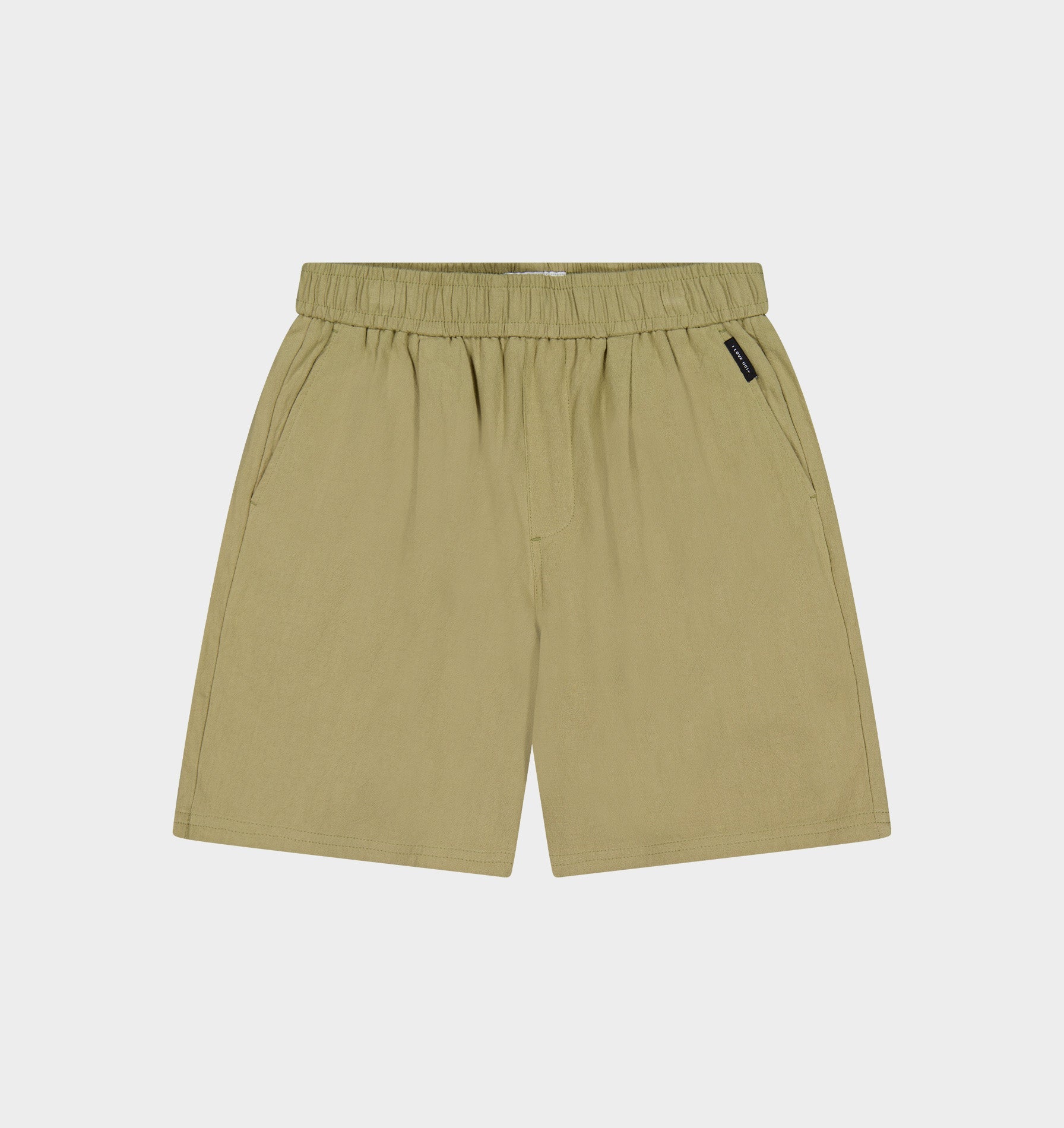 Linen Michael Pleat Short - Sage