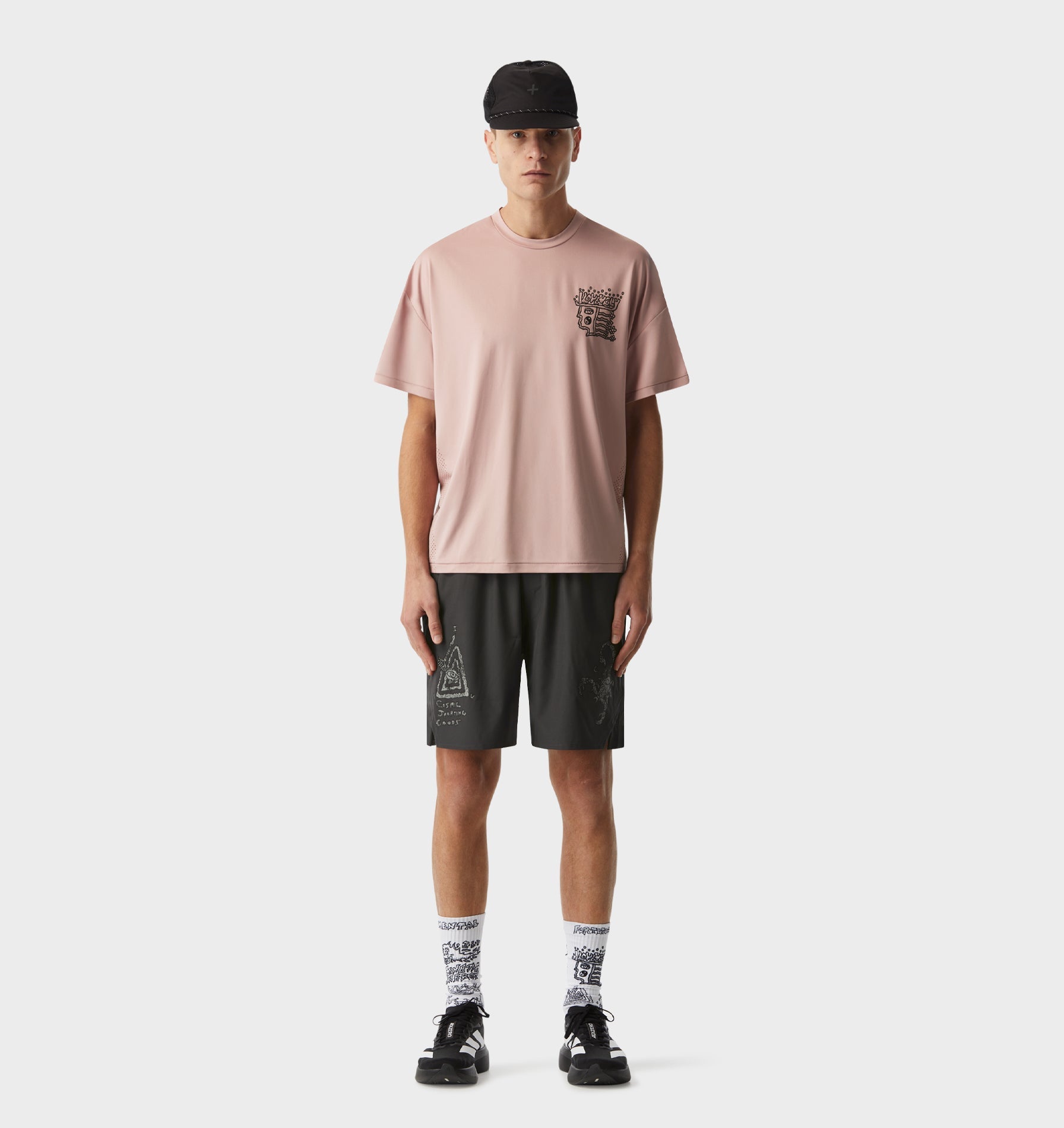 Rebelyuth Active Lewi Tee - Dusky Pink