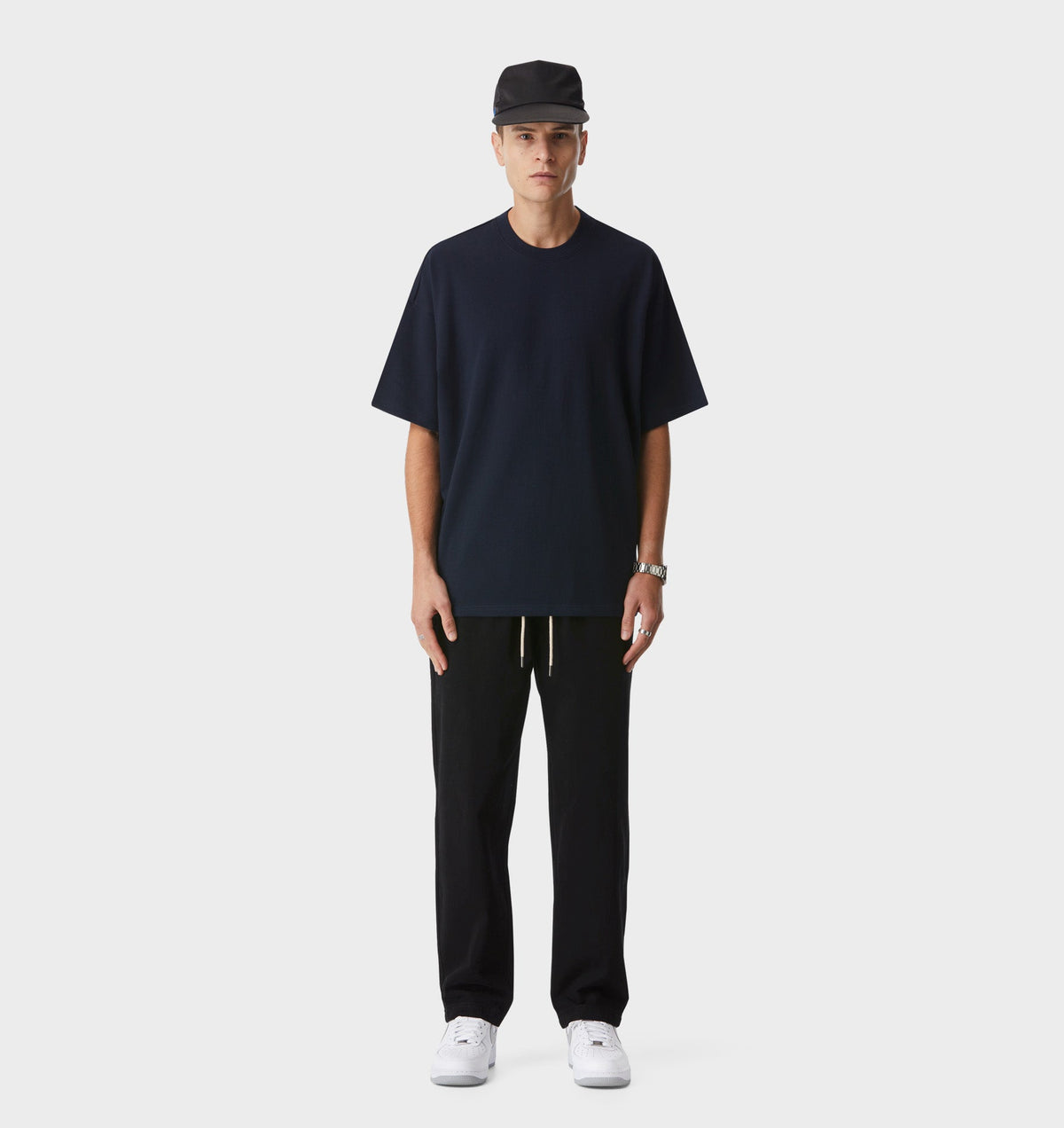 Heavy Box Tee - Midnight Navy