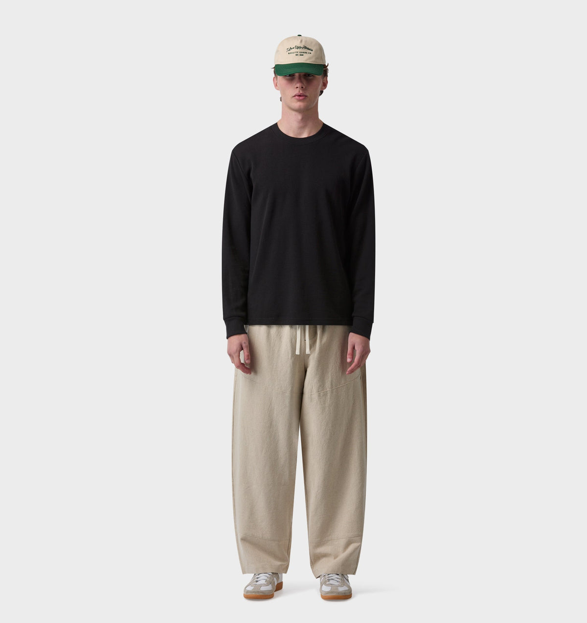 Linen Stirling Relaxed Pant - Bone