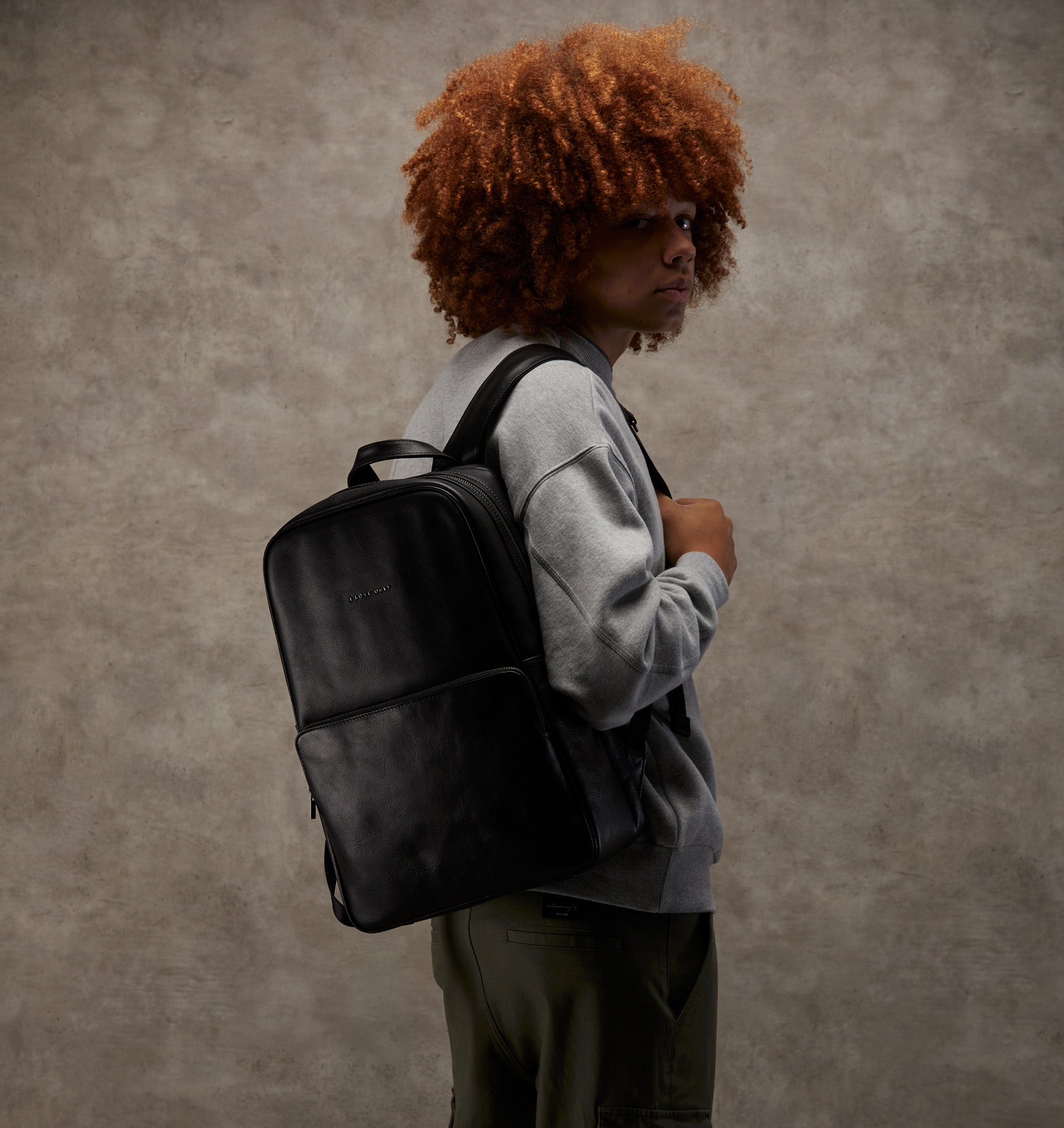 Dallas Leather Backpack - Black