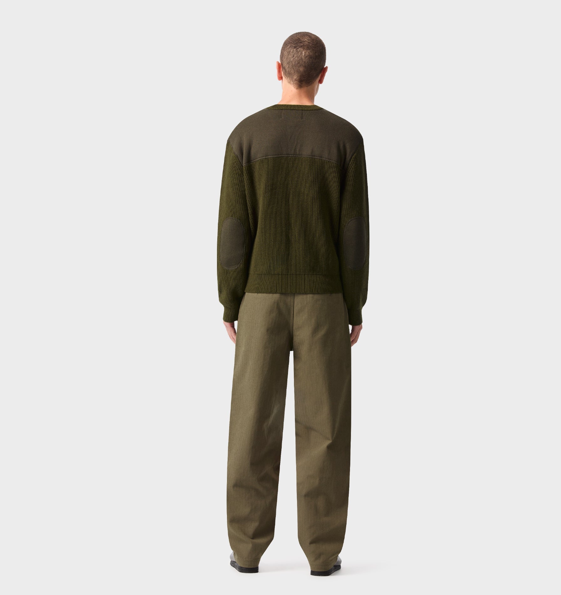 Twin Pleat Pant - Mushroom