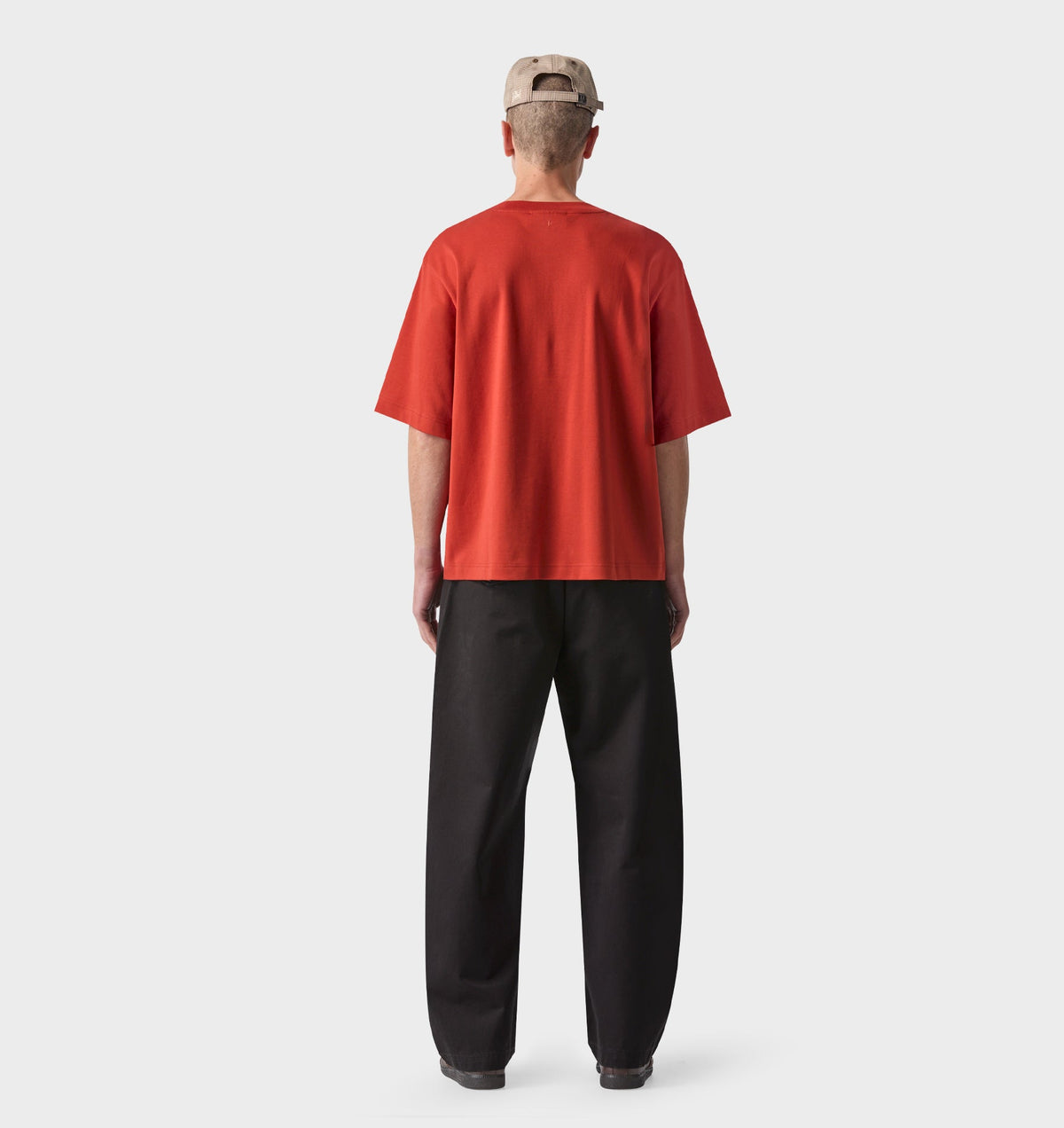 Interlock Crop Box Tee - Brick Red