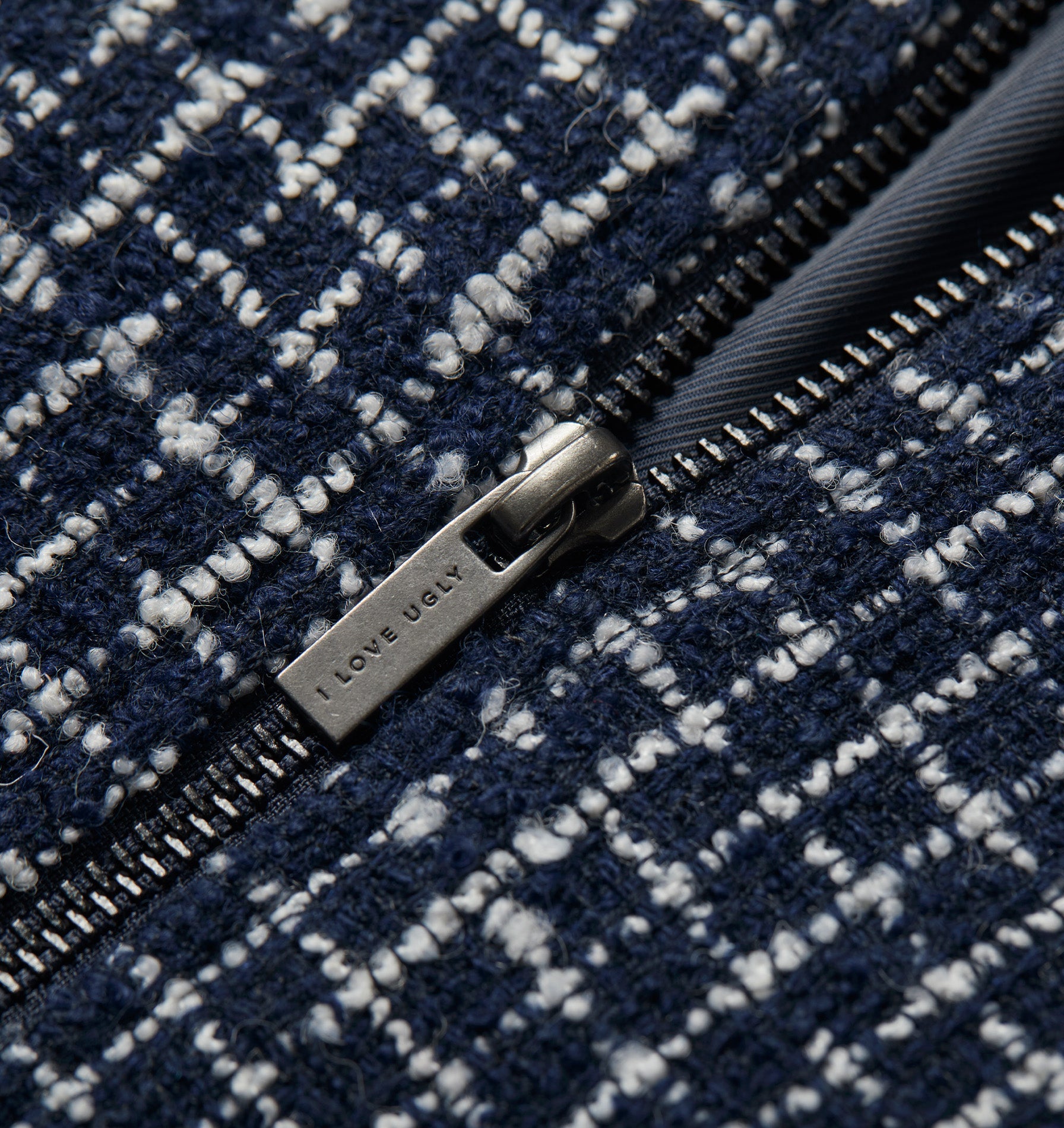 Boucle Poker Jacket - Navy/White Check