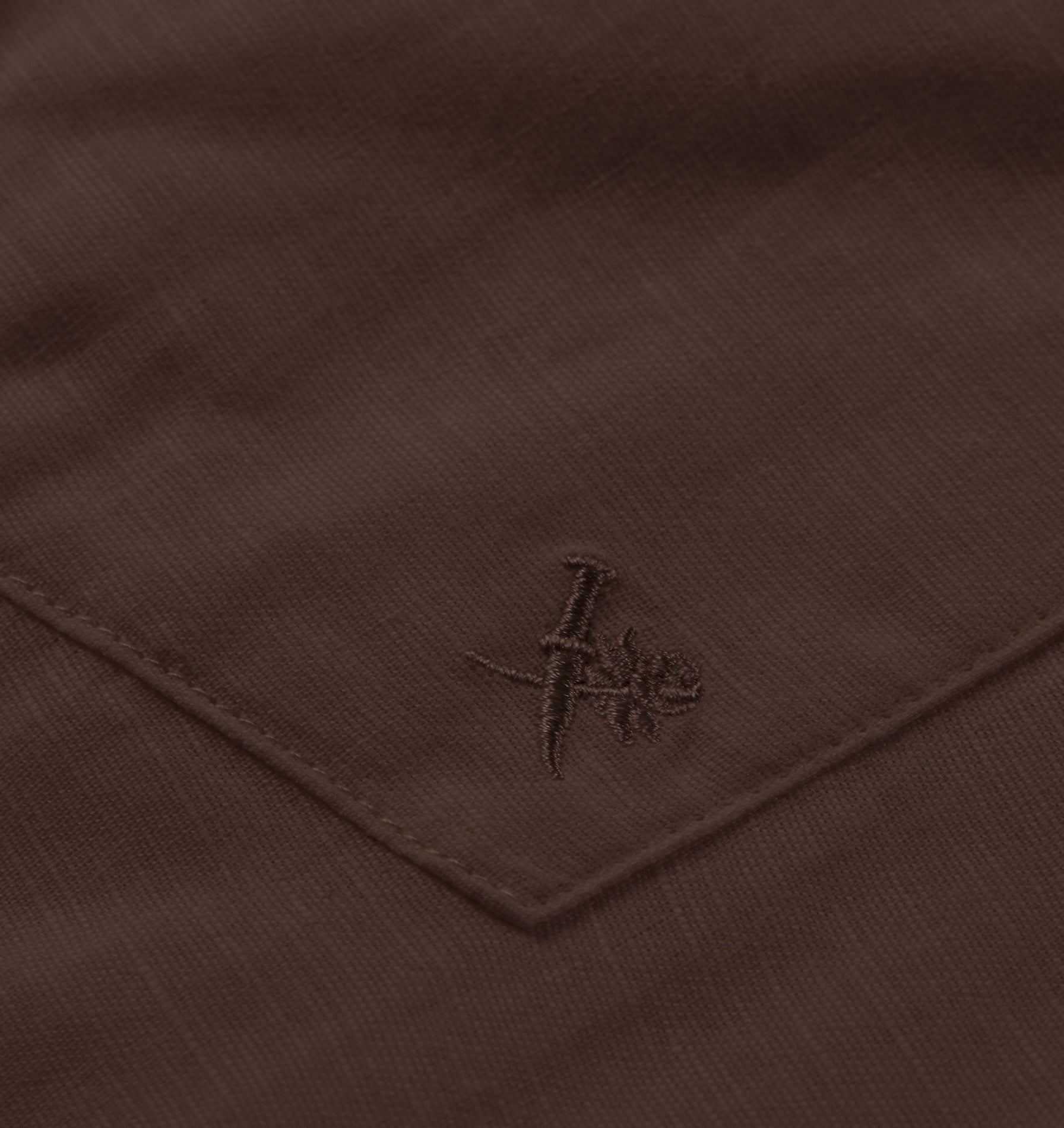 Linen Cuban Collar SS Shirt - Cedar