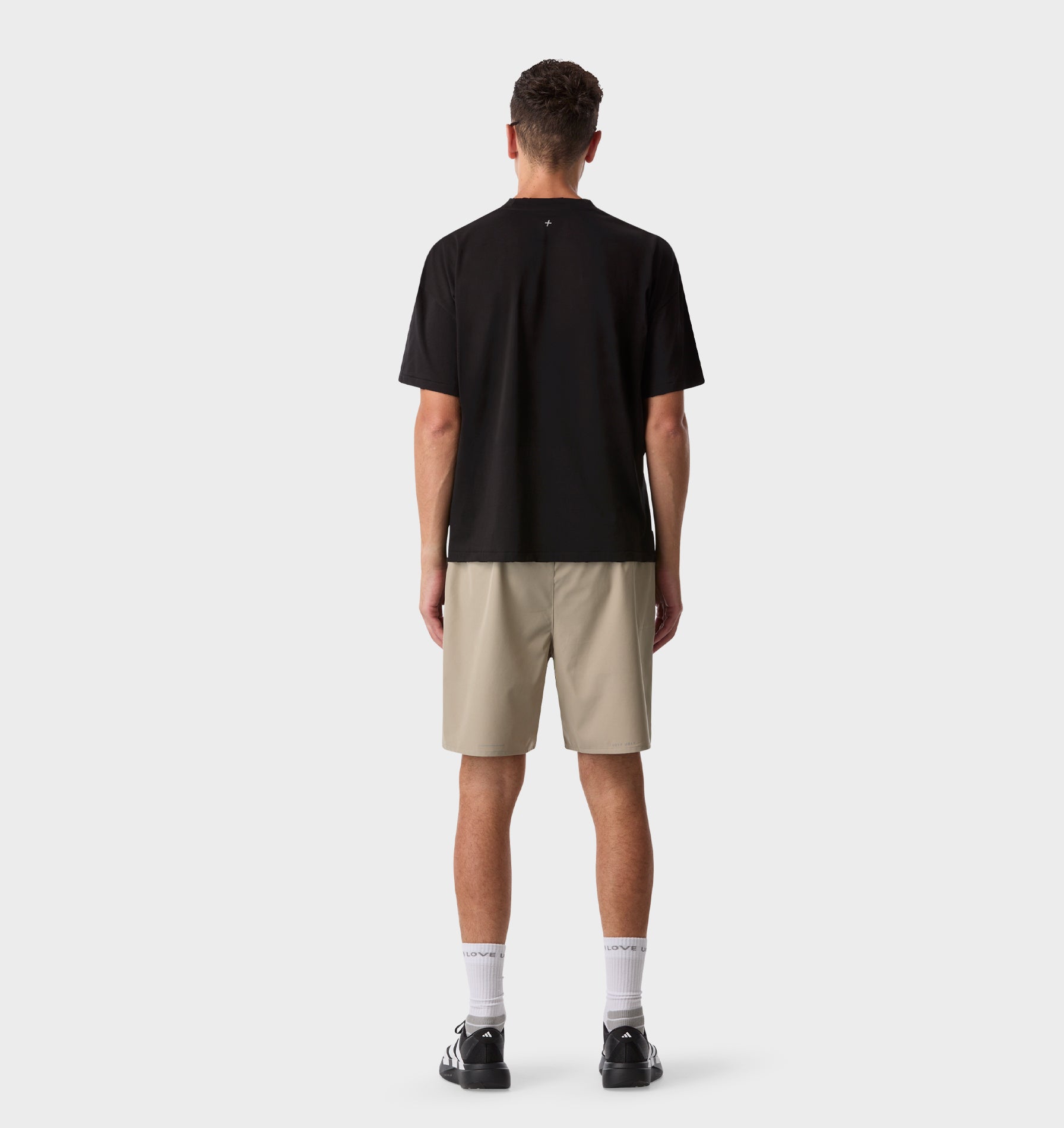 Cotton Active Crop Tee - Black