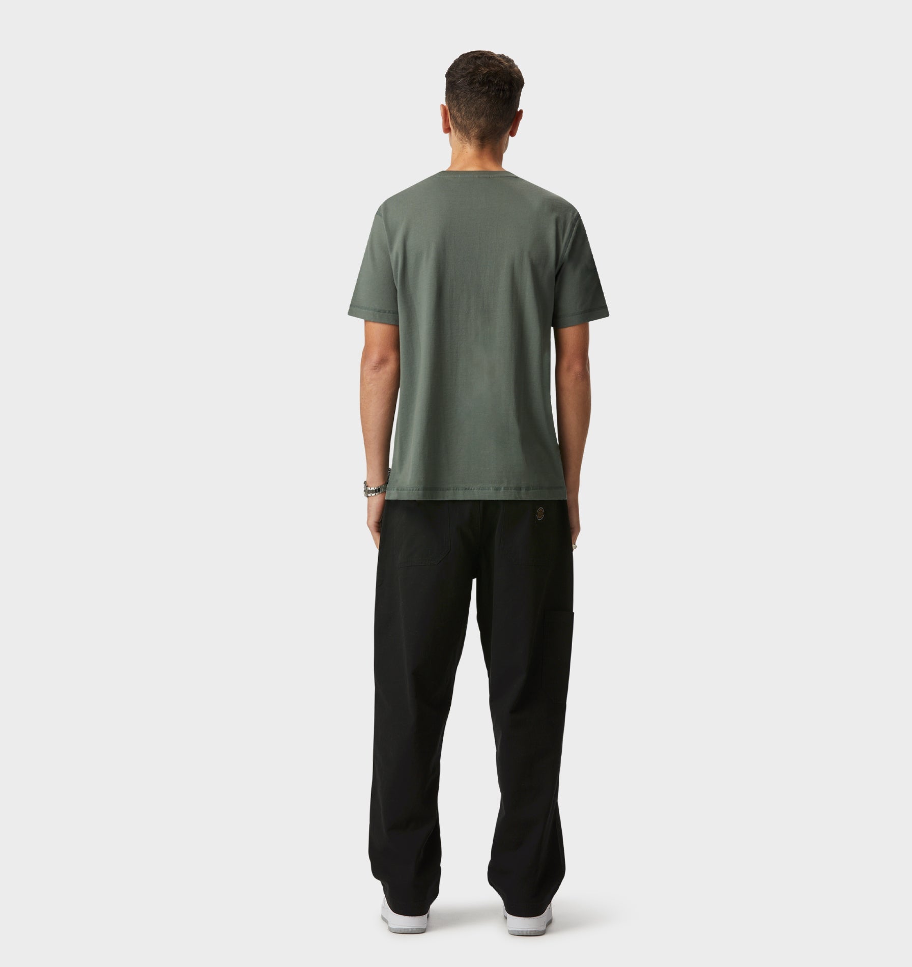 Jeremy Slim Tee - Smokey Green