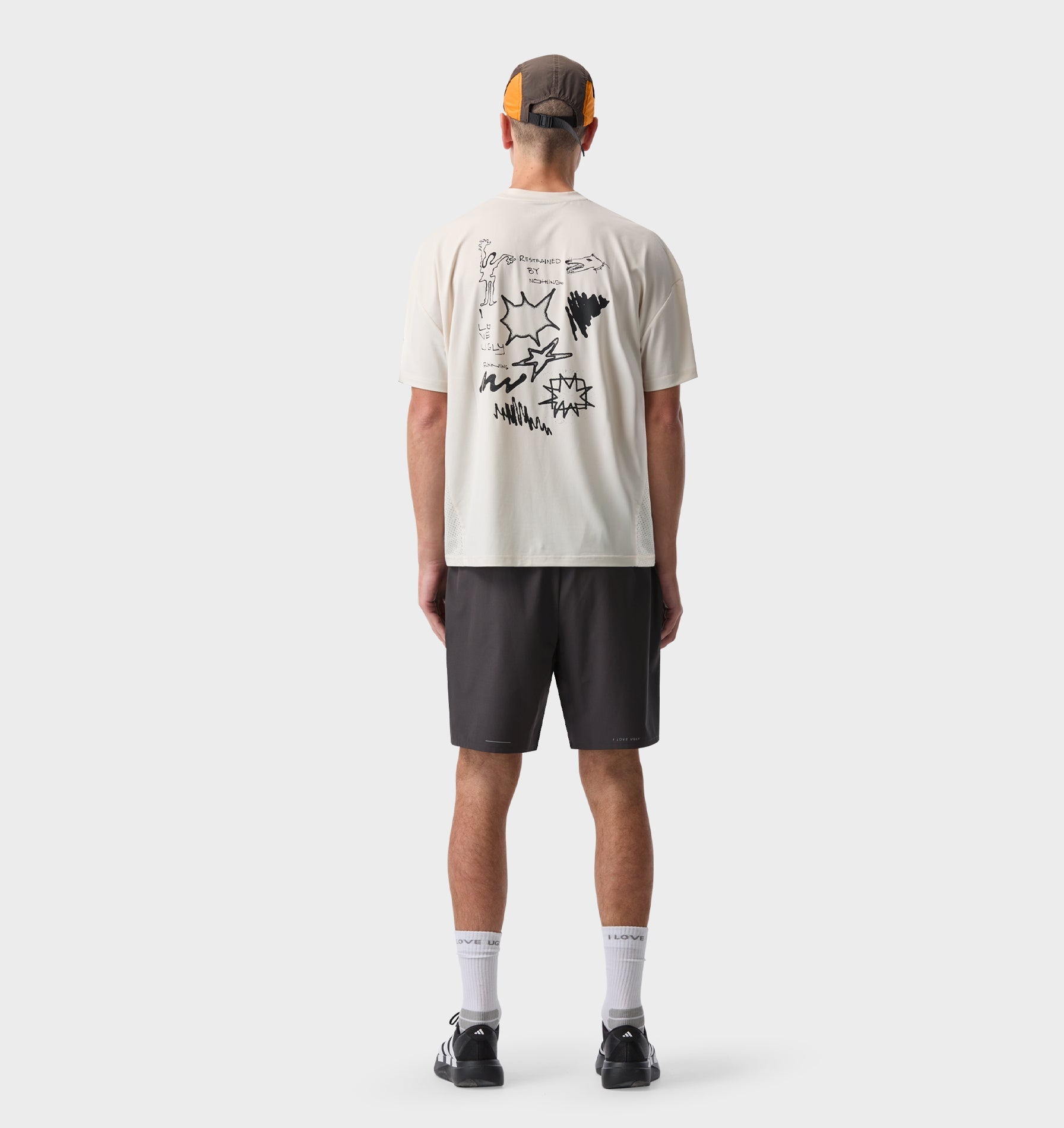 Restrained Active Crop Tee - Off White