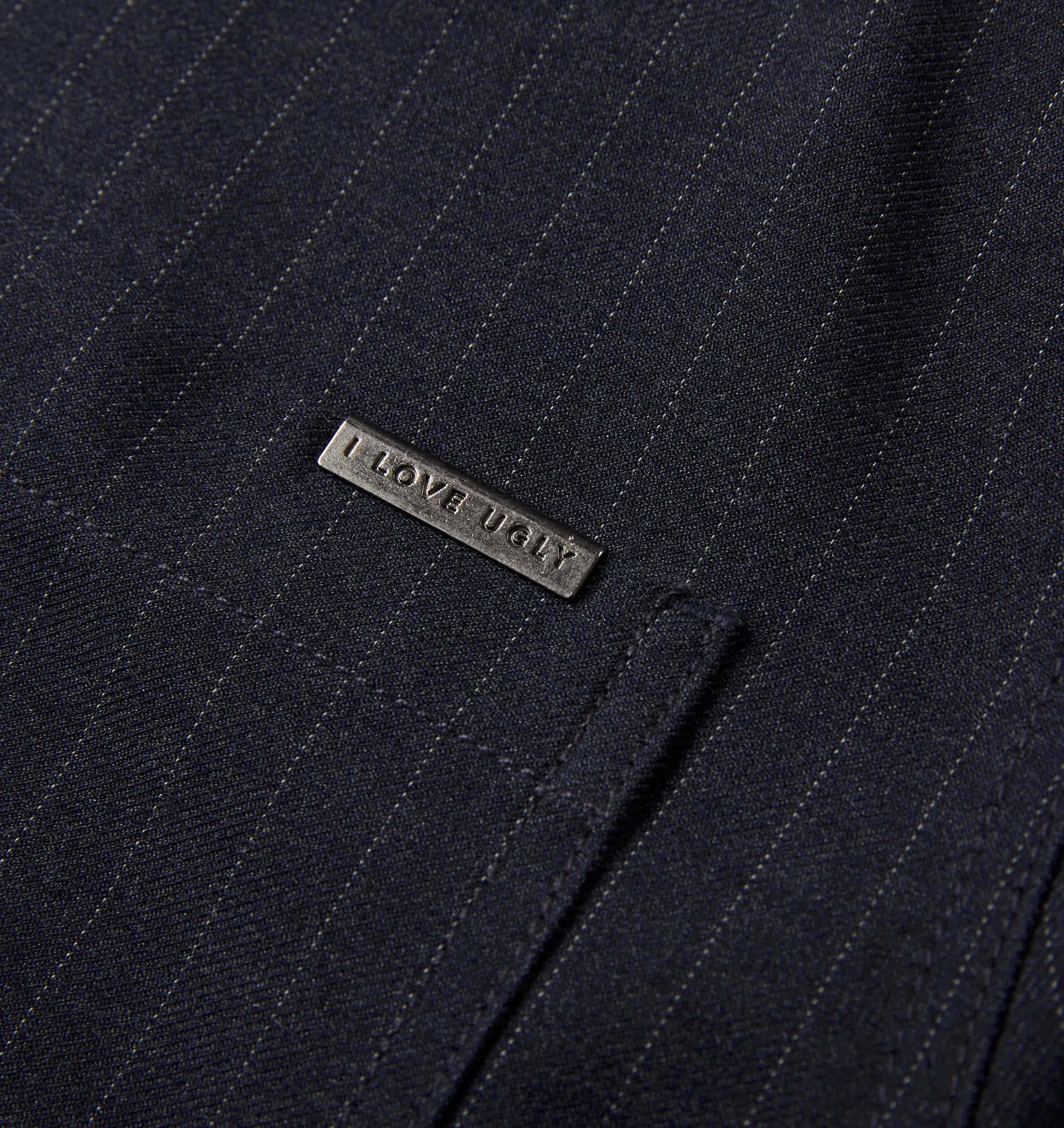 Tailored Overshirt - Navy Pinstripe