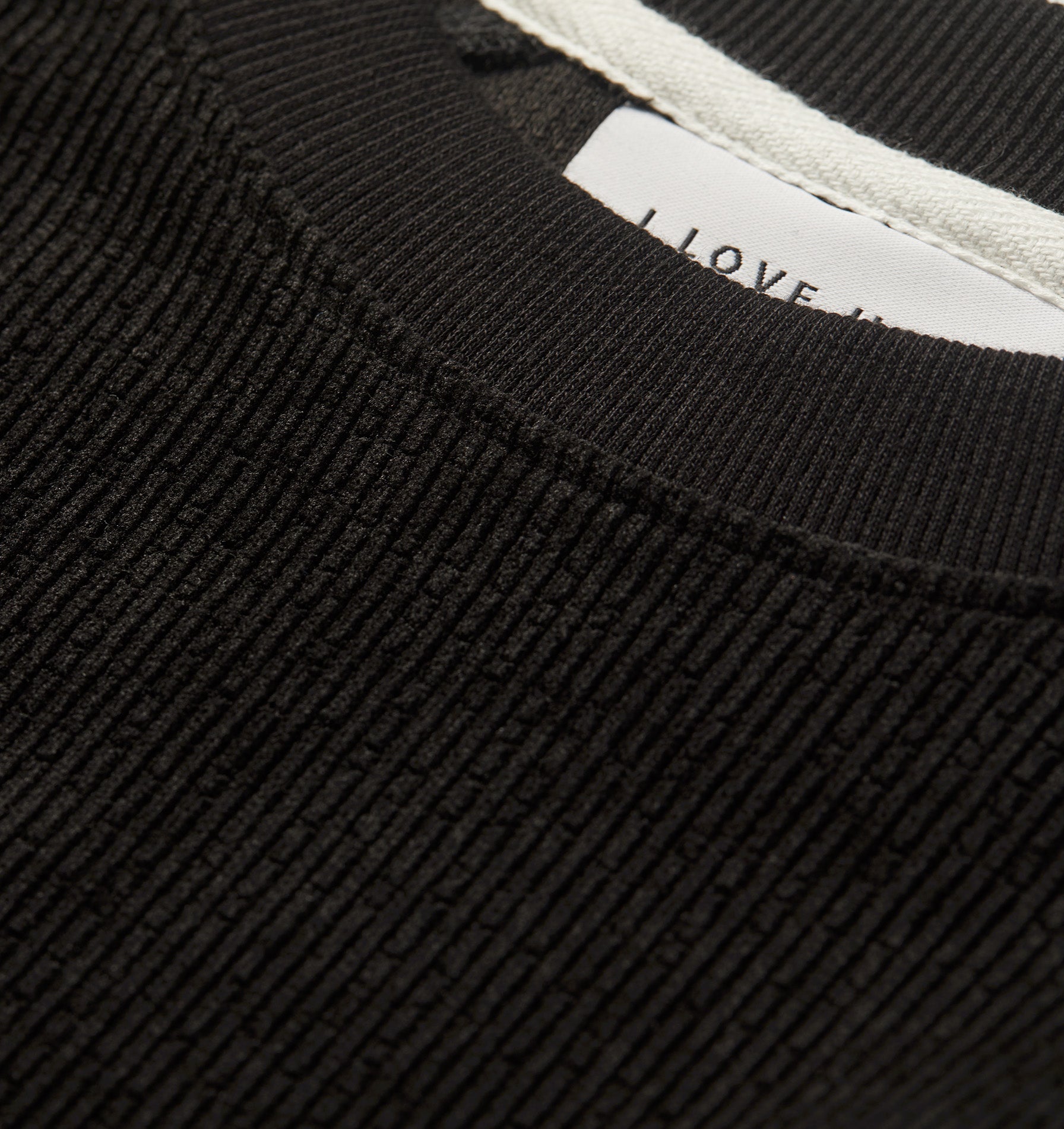 Textured LS Tee - Black