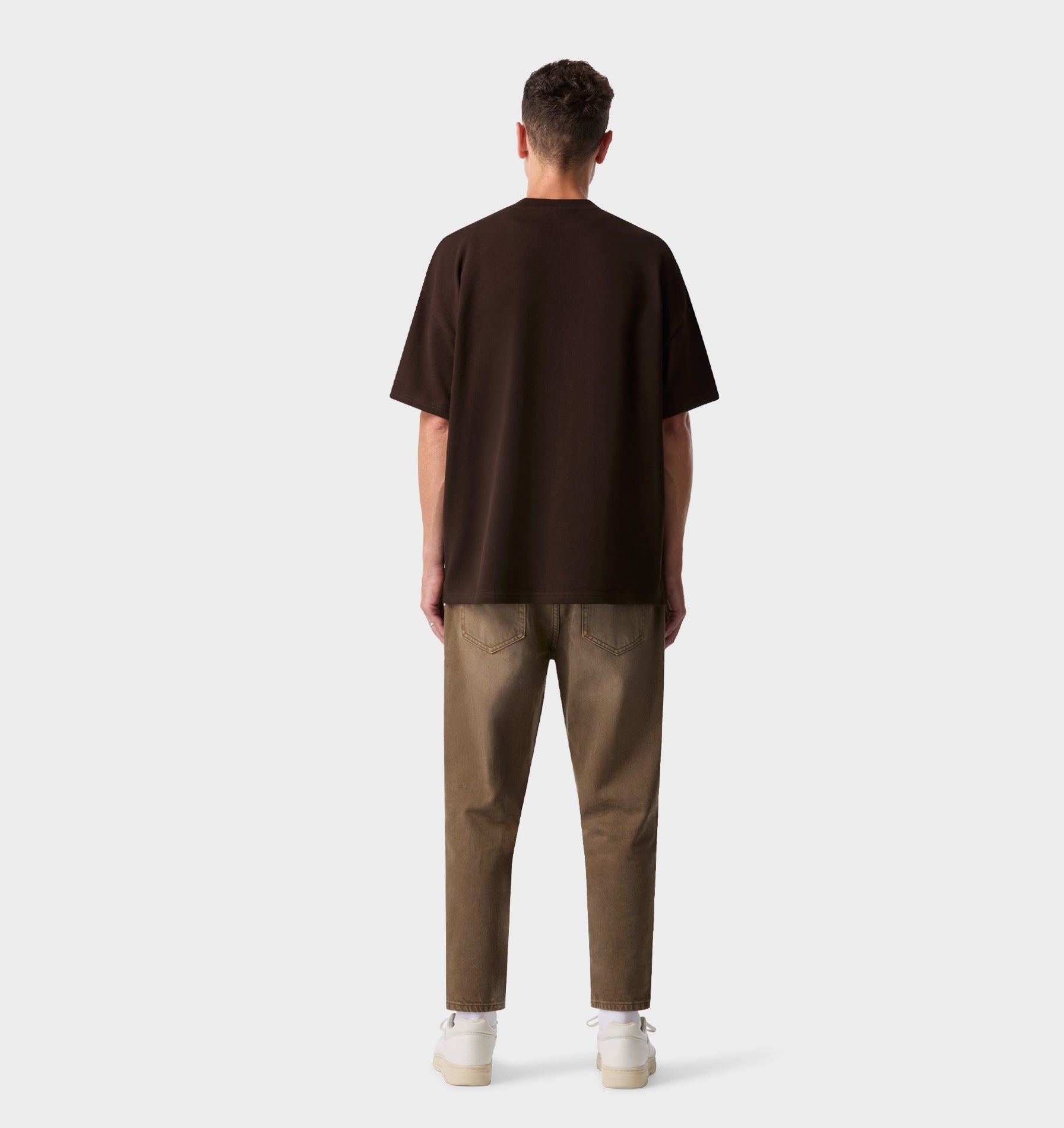 Cropped 90s Denim - Faded Mocha