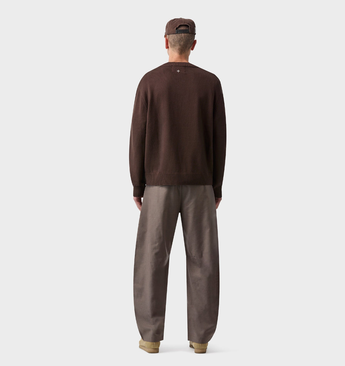 Barrel Leg Slack Pant - Mushroom