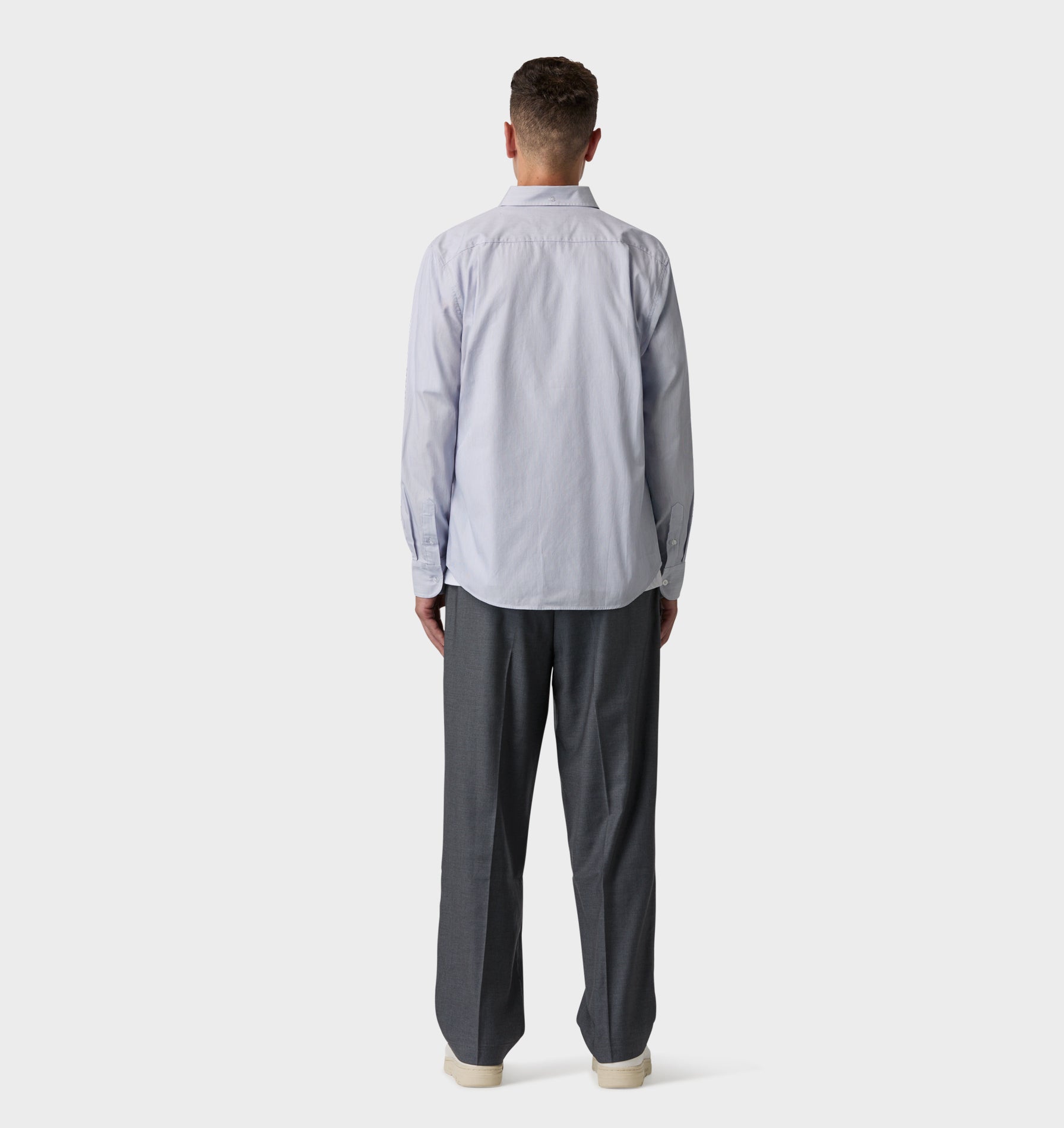 Ralph LS Shirt - Blue Micro Stripe
